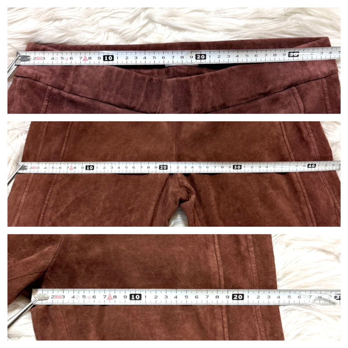 Brunello Cucinelli Brunello Cucinelli Framed Suede Leather Pants Brown Size 27" / US 4 / IT 40 - 3 Thumbnail