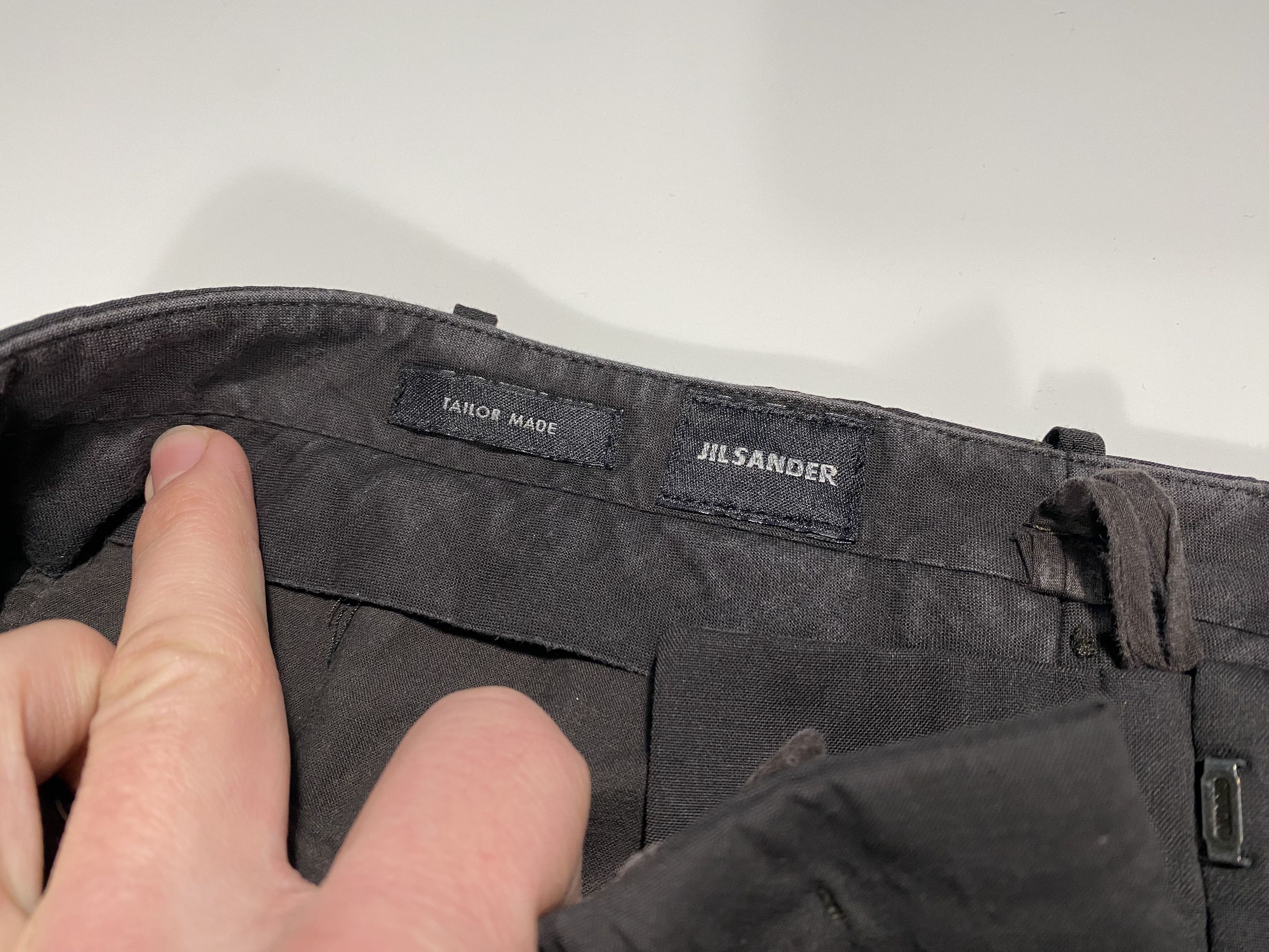 Jil Sander Jil Sander Relaxed Fit Wool Trousers Dark Gray / Brown Size US 32 / EU 48 - 5 Thumbnail