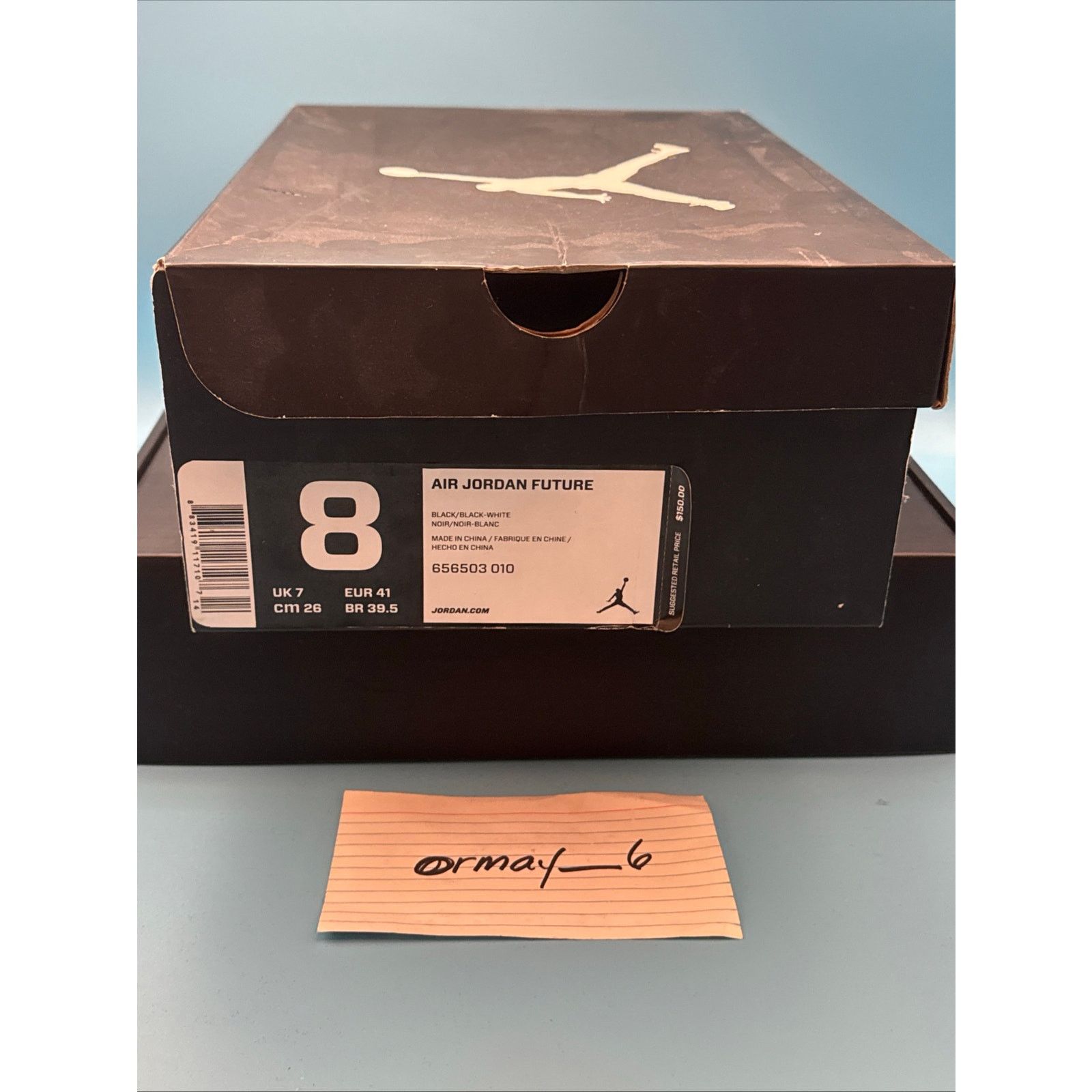 Jordan Brand Jordan Future 2014 Black White m8 w9.5 Size US 8 / EU 41 - 8 Thumbnail