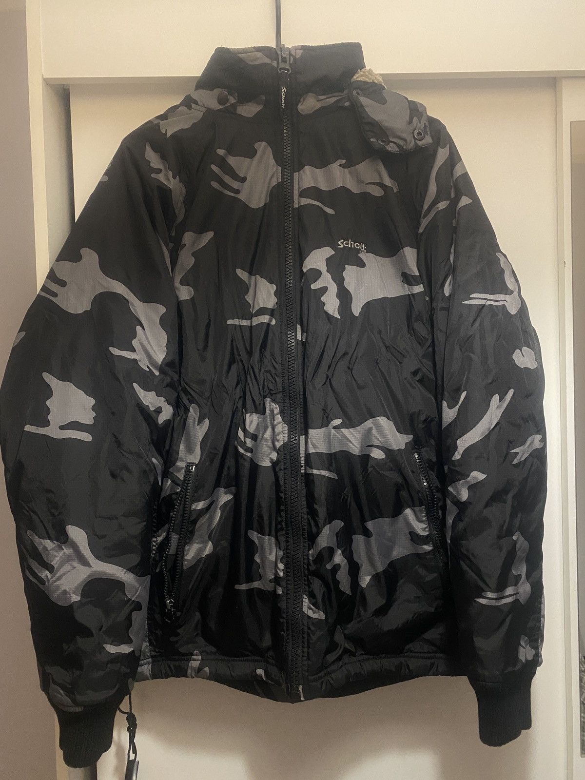 Schott Schott Archive sherpa Military Flight Jacket N4A Camo Rare Size US M / EU 48-50 / 2 - 1 Thumbnail
