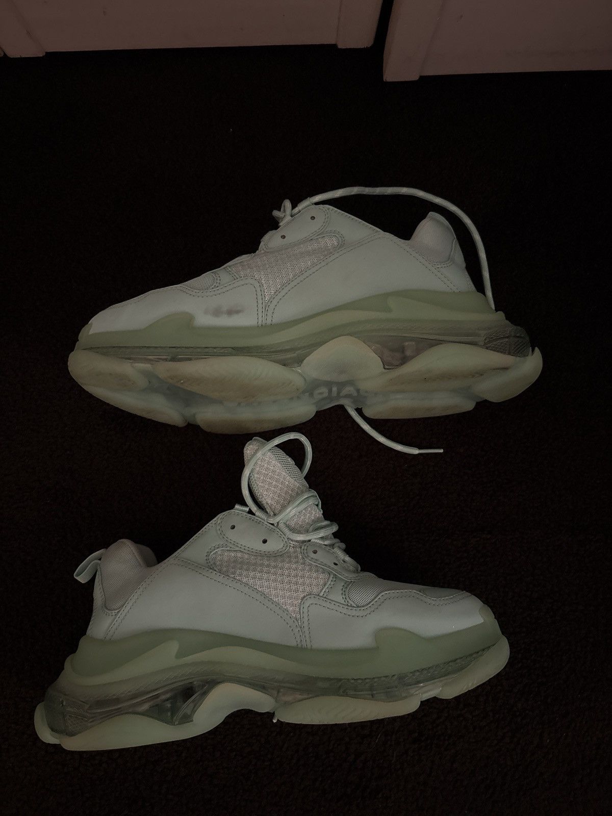 Balenciaga Triple S Mint green