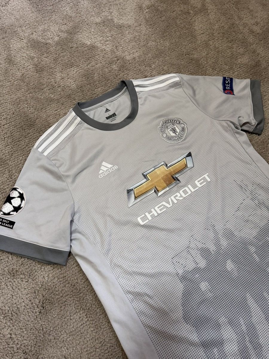 Adidas Pogba #6 Manchester United 2017/18 3Rd Football Shirt Jersey Size US L / EU 52-54 / 3 - 3 Thumbnail