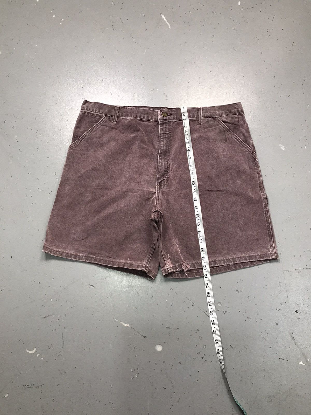 Carhartt 90sVintage Carhartt sunfaded carpenter denim short Size US 42 / EU 58 - 4 Thumbnail
