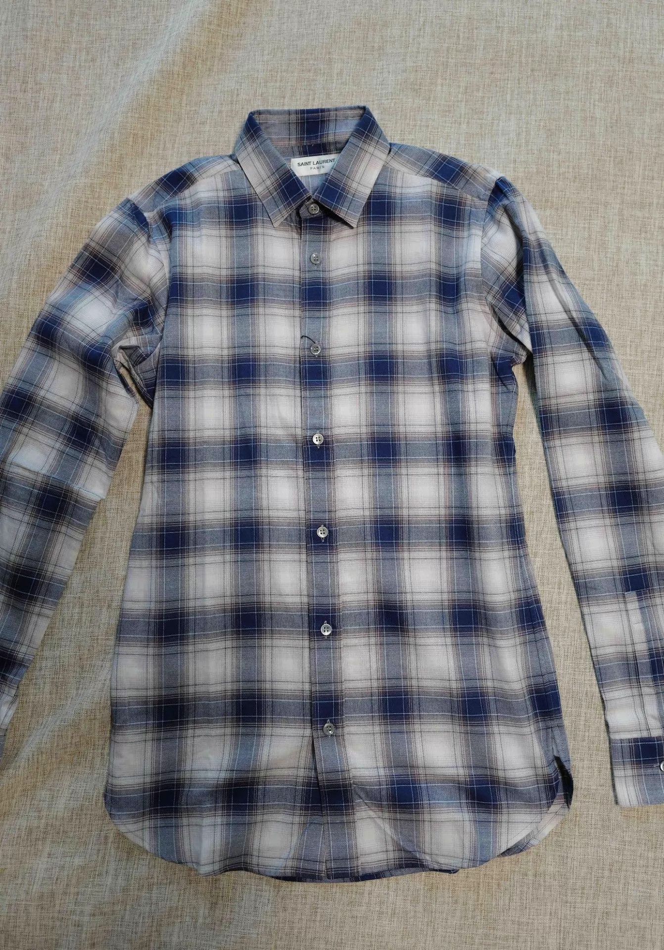 Saint Laurent Paris Saint Laurent 15AW Plaid Shirt 38 Size US S / EU 44-46 / 1 - 1 Thumbnail