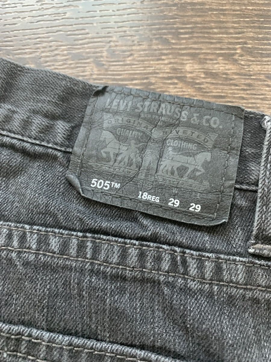 Levi's Levi Strauss 505 Denim Black Size US 29 - 4 Thumbnail