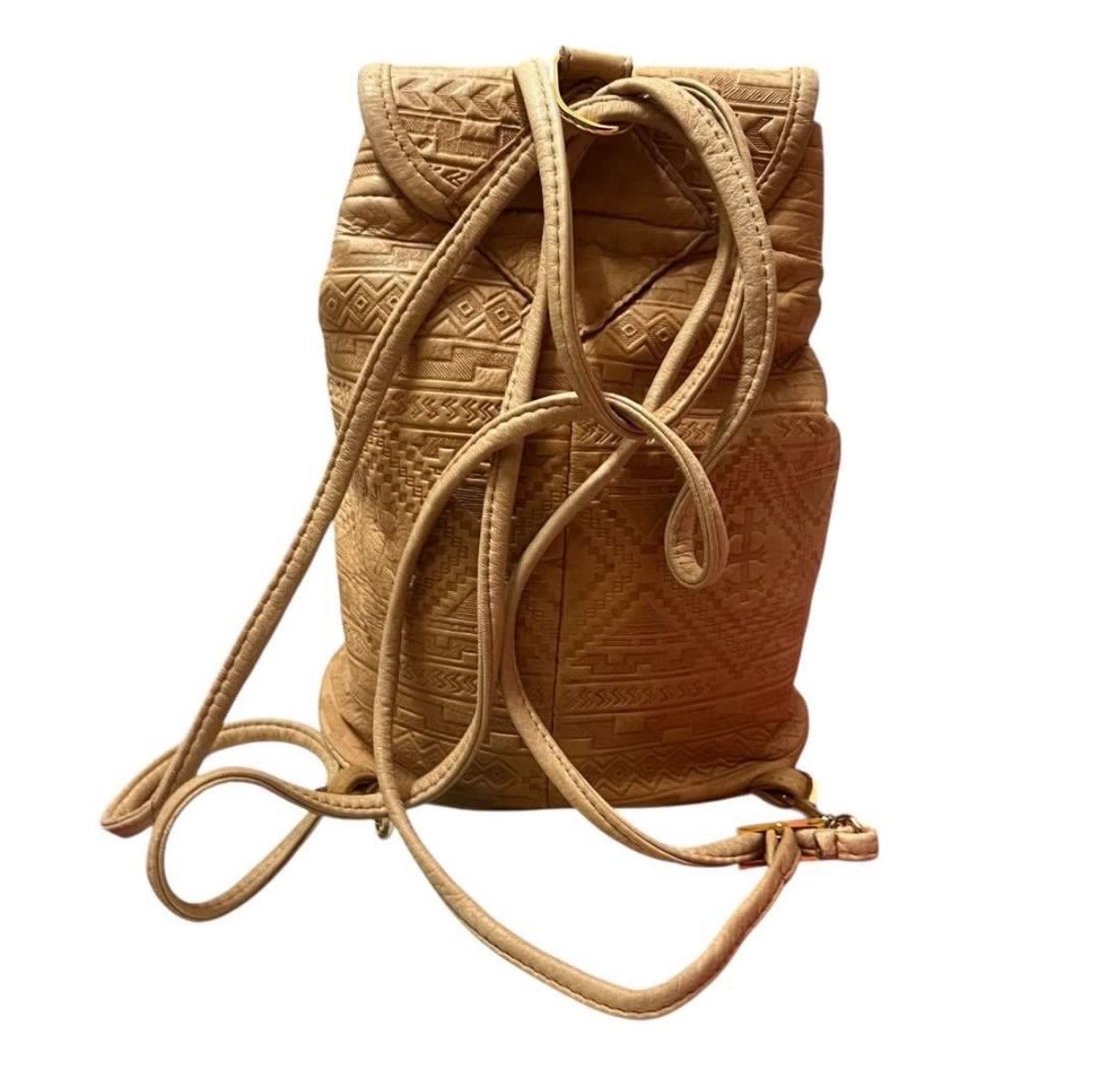 Genuine Leather Vintage Genuine Deer Skin Mini Backpack Brama Aztec Rare Size ONE SIZE - 2 Thumbnail