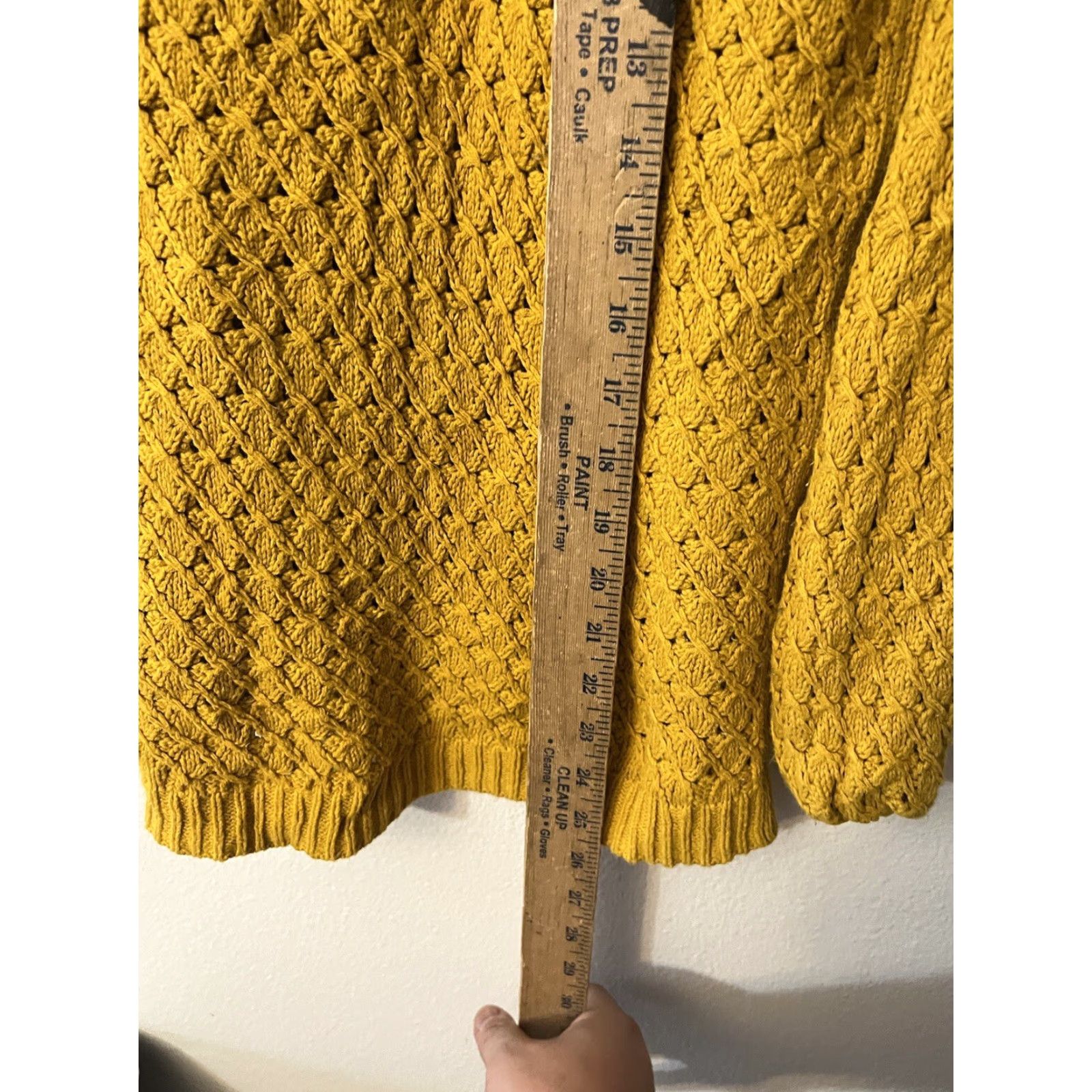 Old Navy VINTAGE Old Navy Women's Sweater Pullover Knit 3/4 Sleeve Round Neck Casual All Seasons Size M Mustard Yellow Size M / US 6-8 / IT 42-44 - 4 Thumbnail