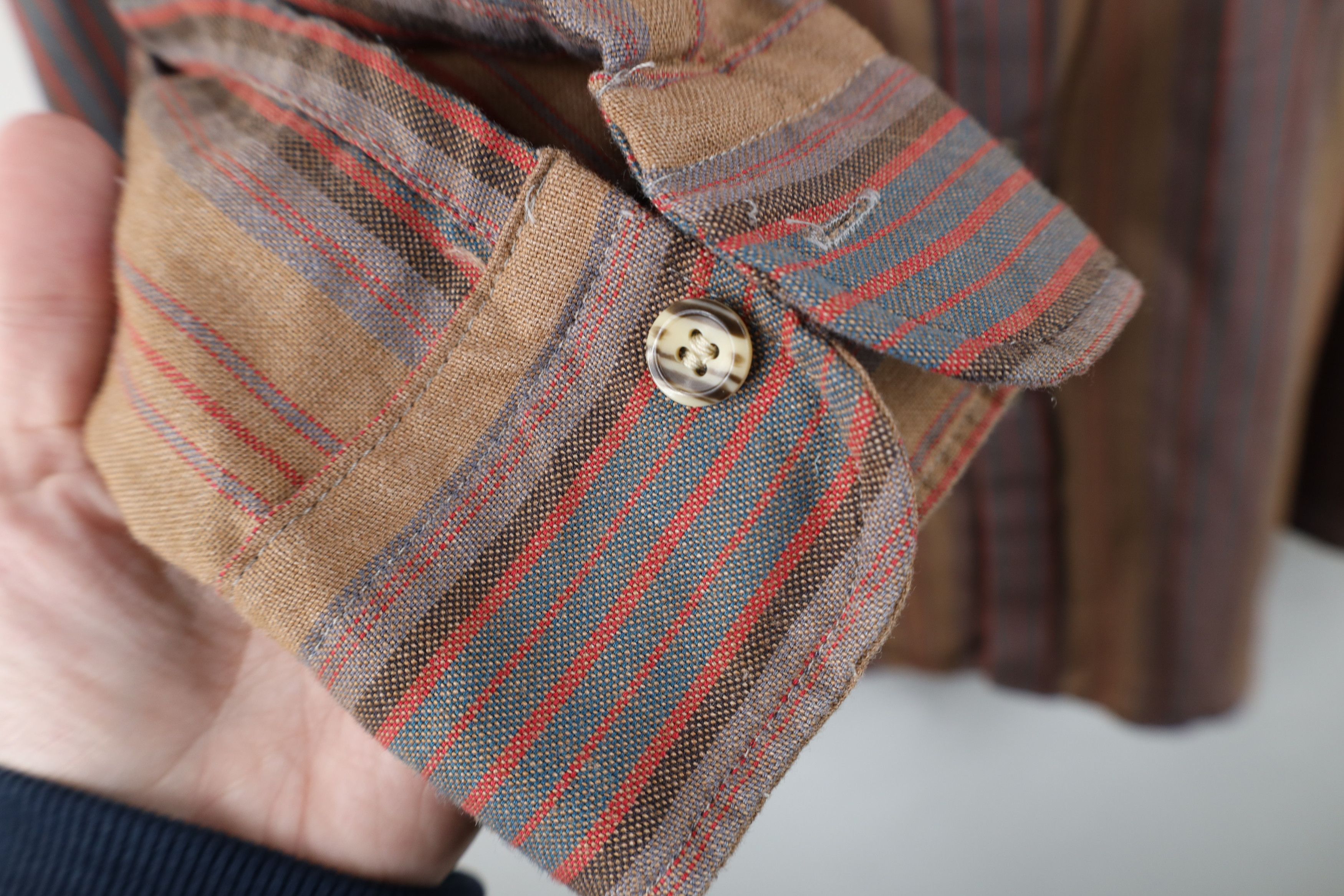 Vintage Vintage 90s Streetwear Striped Flannel Button Down Shirt Size US XL / EU 56 / 4 - 6 Thumbnail