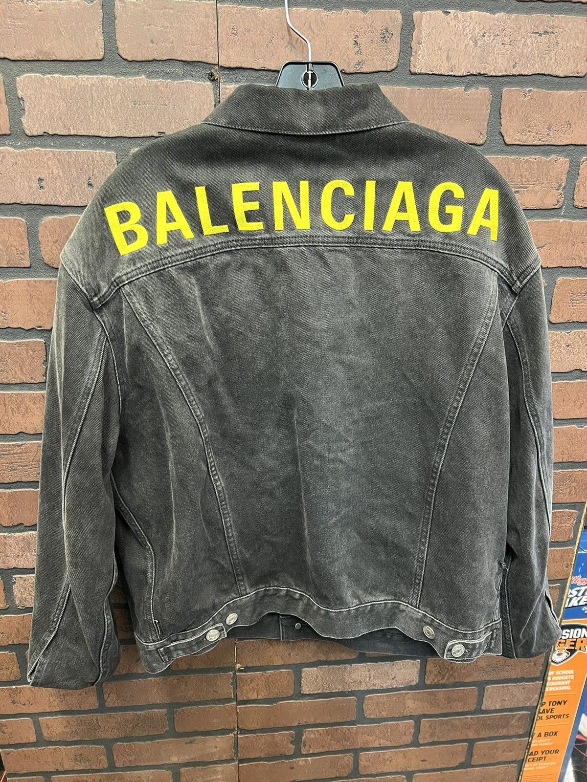 Balenciaga × Designer Balenciaga Black jean jacket Size US M / EU 48-50 / 2 - 2 Thumbnail