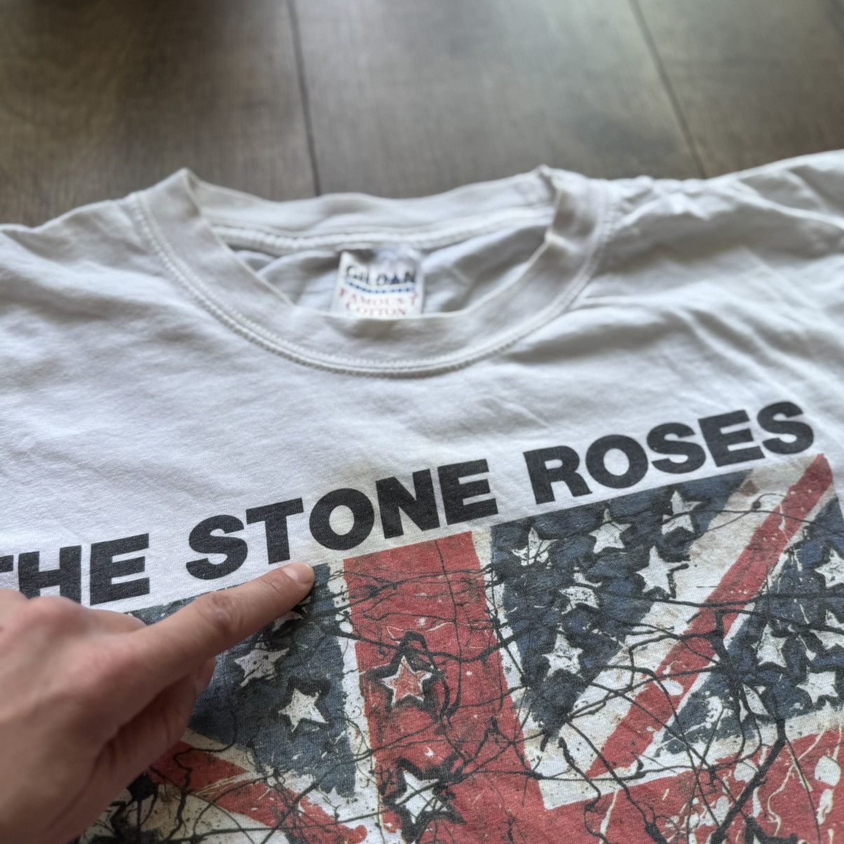 Band Tees × Japanese Brand × Vintage 90s The Stone Roses Waterfall Psychodelic Vintage Tee Shirt Size US L / EU 52-54 / 3 - 10 Thumbnail