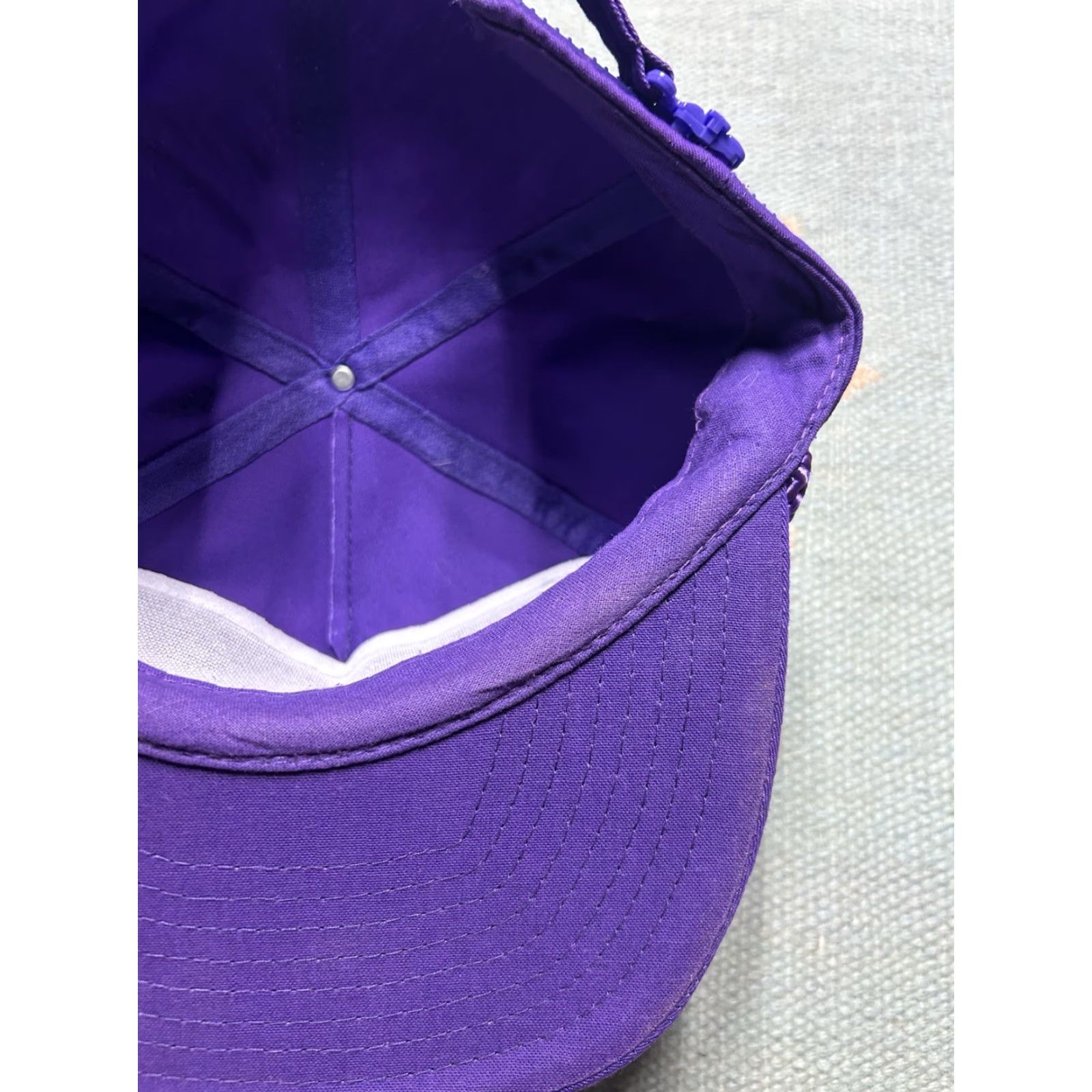 GRAFF VINTAGE StrapBack hat cap Graff Chevy Chevrolet dealer bay city Michigan purple Size ONE SIZE - 6 Thumbnail