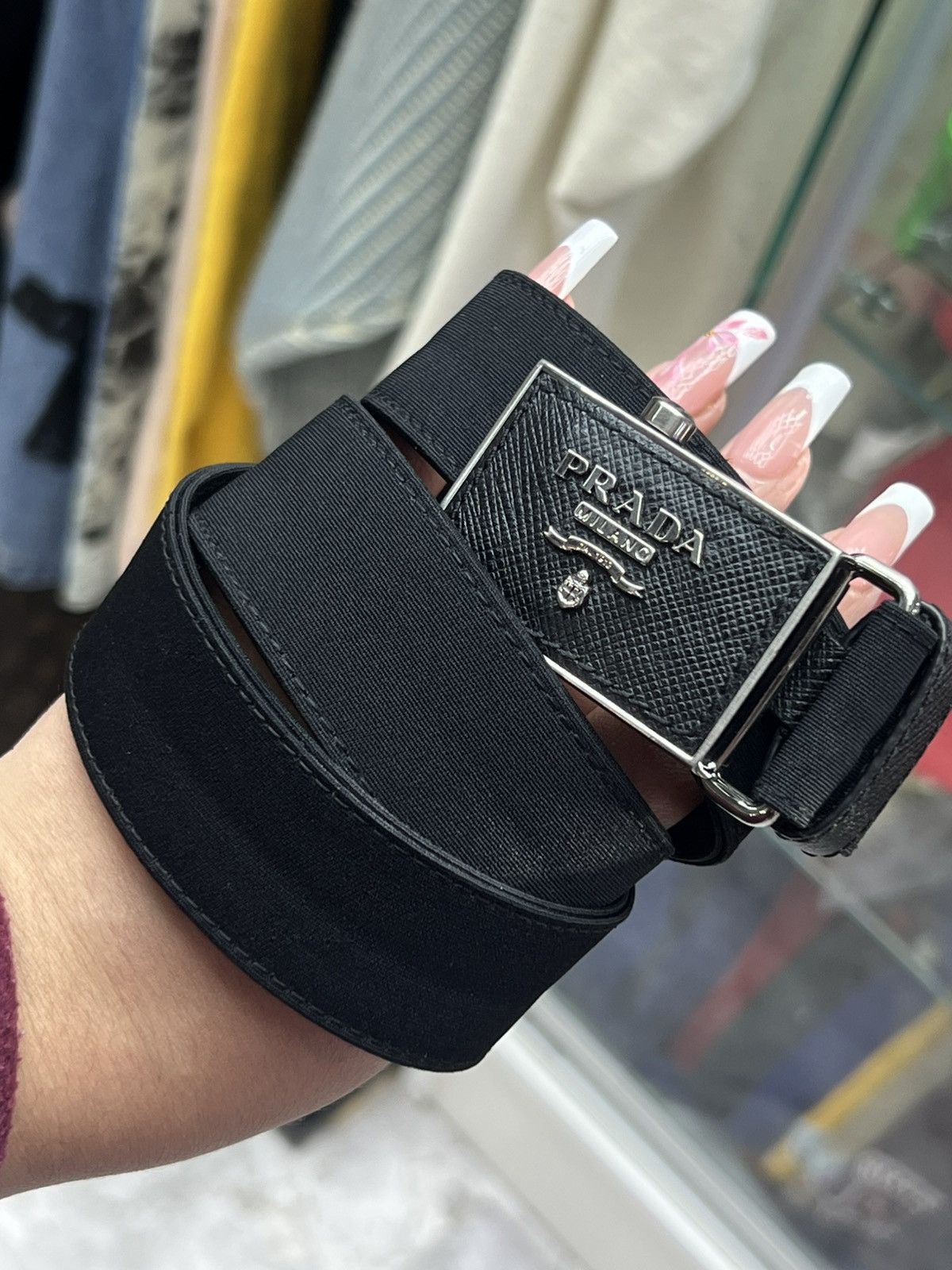 Prada Prada Nylon Belt Size 28 - 3 Thumbnail