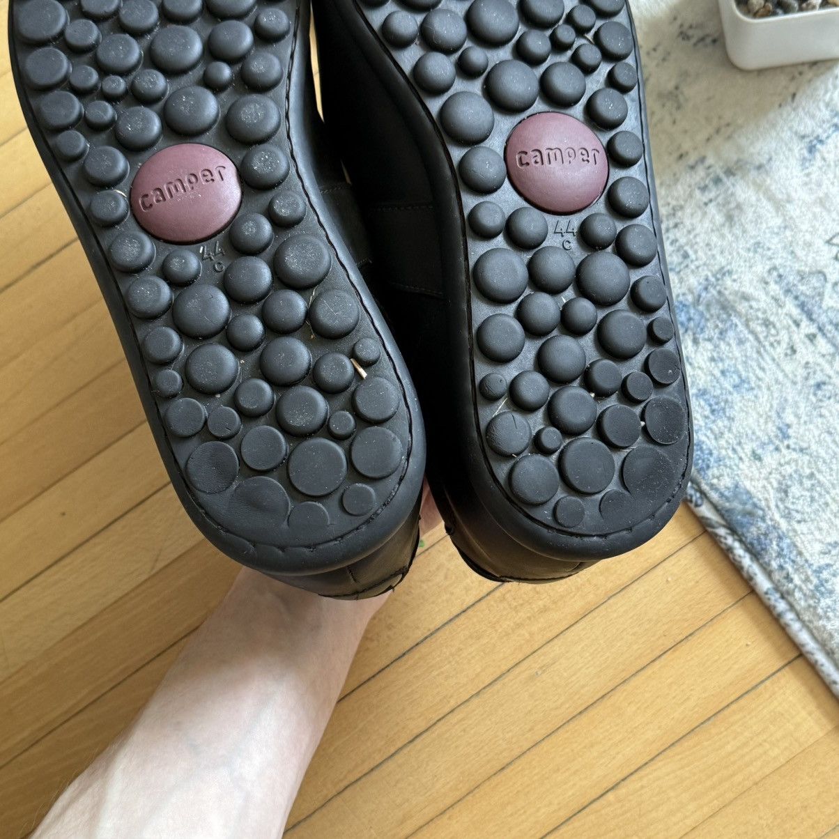 Camper 📌 Vintage Camper Pelotas Y2K Black Leather Boots Size US 11 / EU 44 - 8 Thumbnail