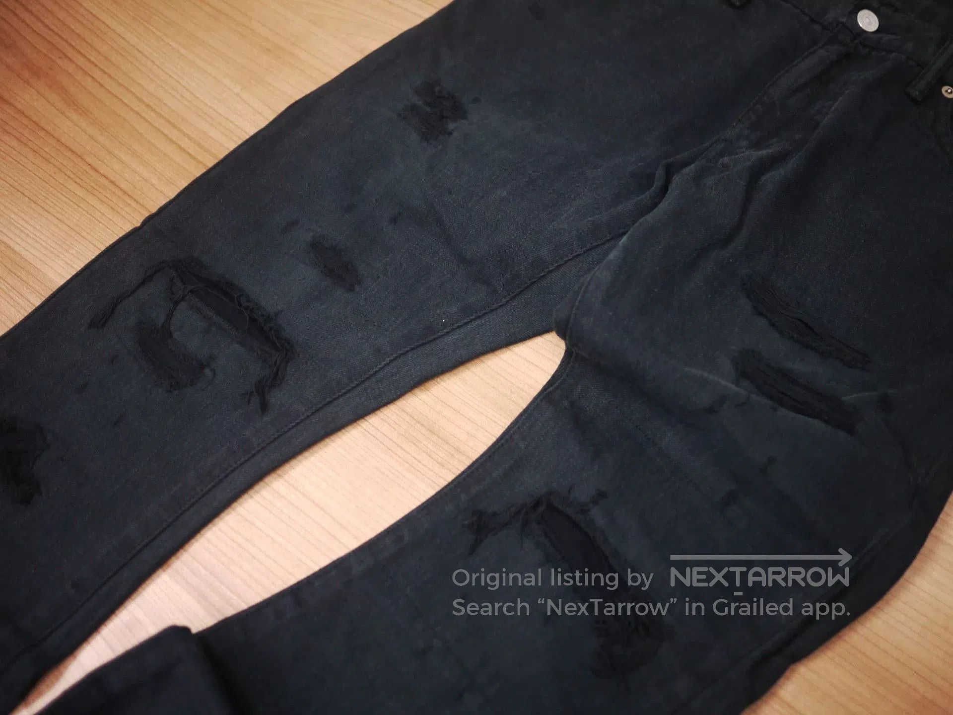 Visvim visvim social sculpture black distressed jeans. Size US 32 / EU 48 - 5 Thumbnail