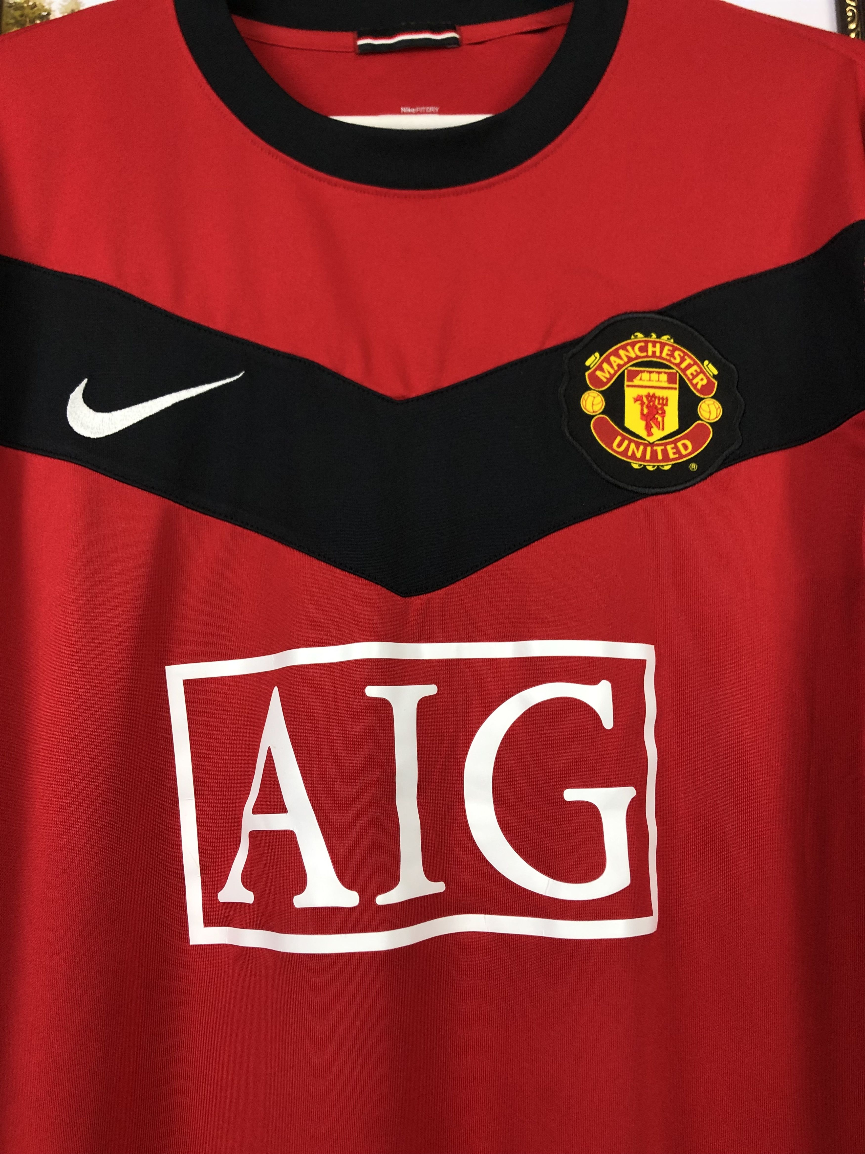 Nike Manchester United 2009 Shirt Nike #7 Owen Long Sleeve Size US L / EU 52-54 / 3 - 7 Thumbnail