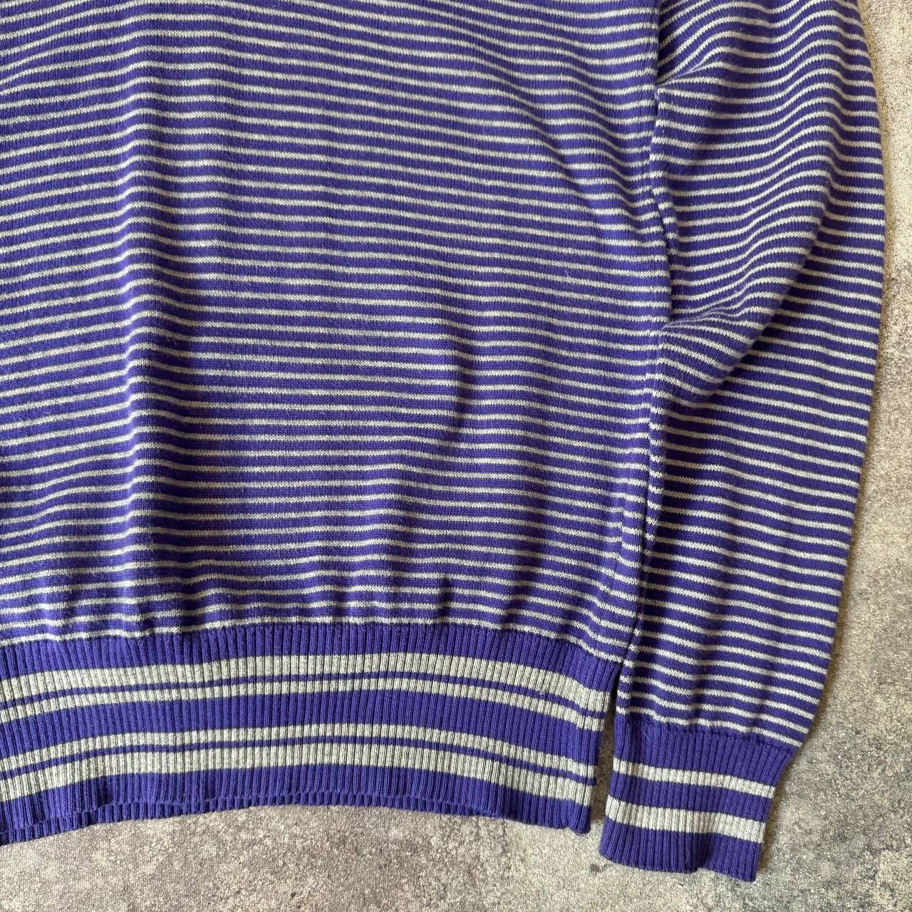 Dolce & Gabbana × Vintage D&G Dolce & Gabbana Vintage Stripped Woman's Knit Sweater Size L / US 10 / IT 46 - 8 Thumbnail