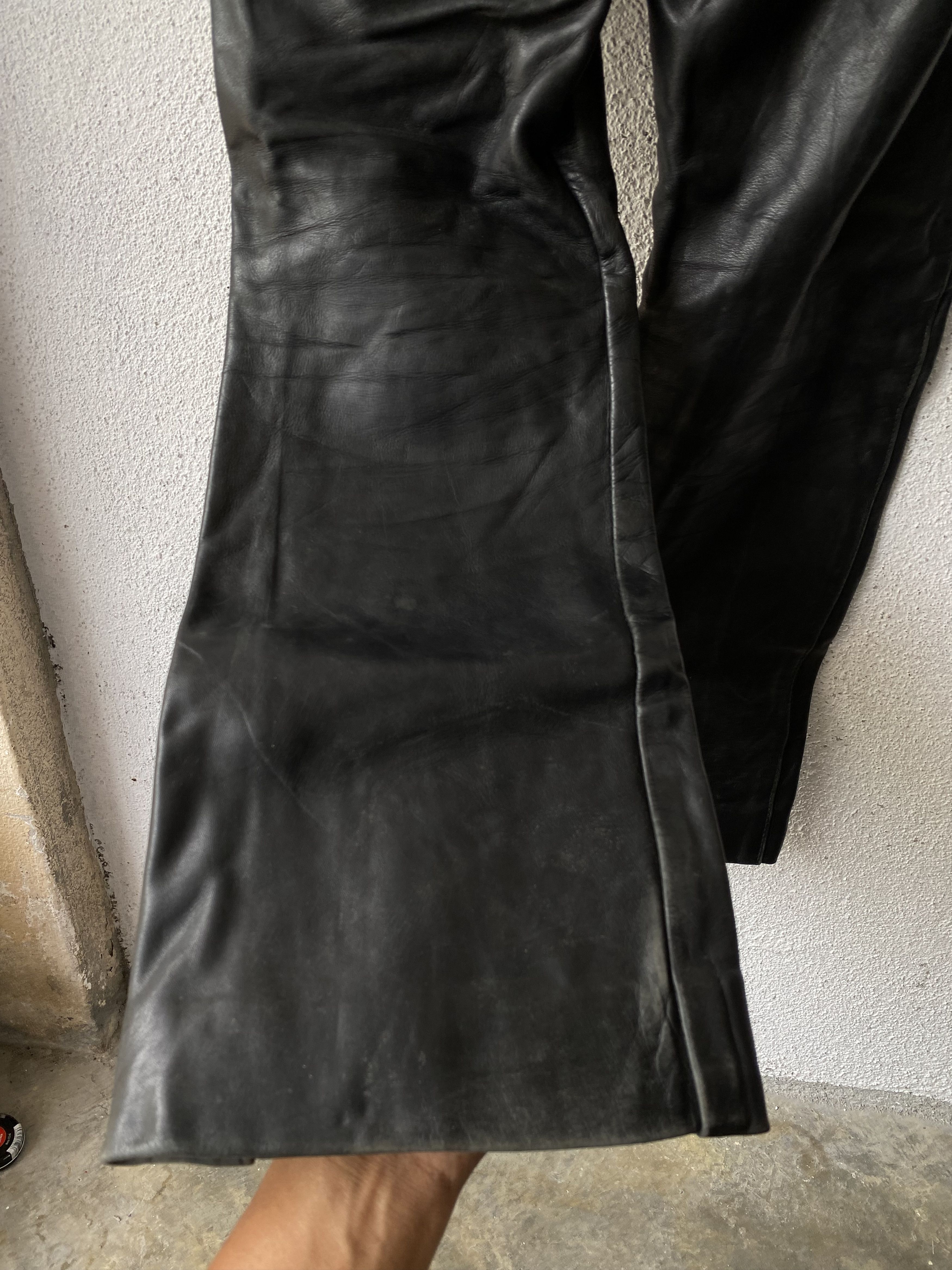 Genuine Leather × Schott × Vintage Authentic Vintage Schott Perfecto Racer Leather Pants Size US 30 / EU 46 - 13 Thumbnail