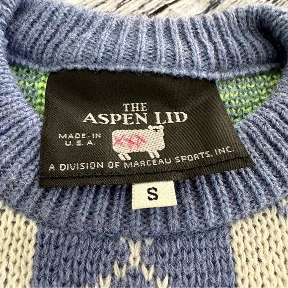 Vintage Vintage 80’s “The Aspen Lid” Wool Blend Argyle Knit Sweater Size S / US 4 / IT 40 - 3 Thumbnail