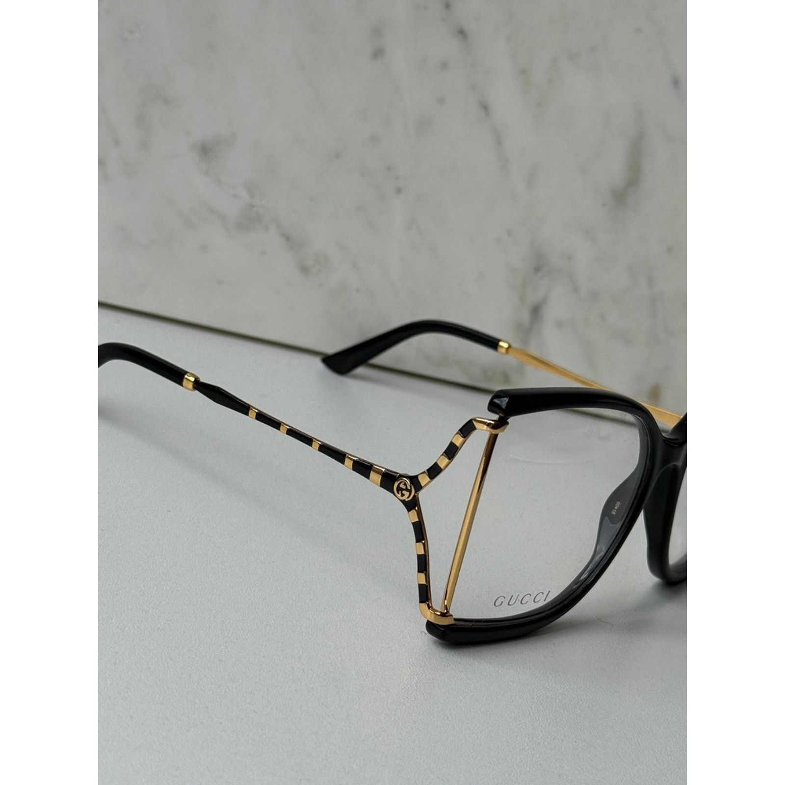 Gucci NEW Gucci GG0592O Oversized Square Black Eyeglasses $565 Size ONE SIZE - 2 Thumbnail