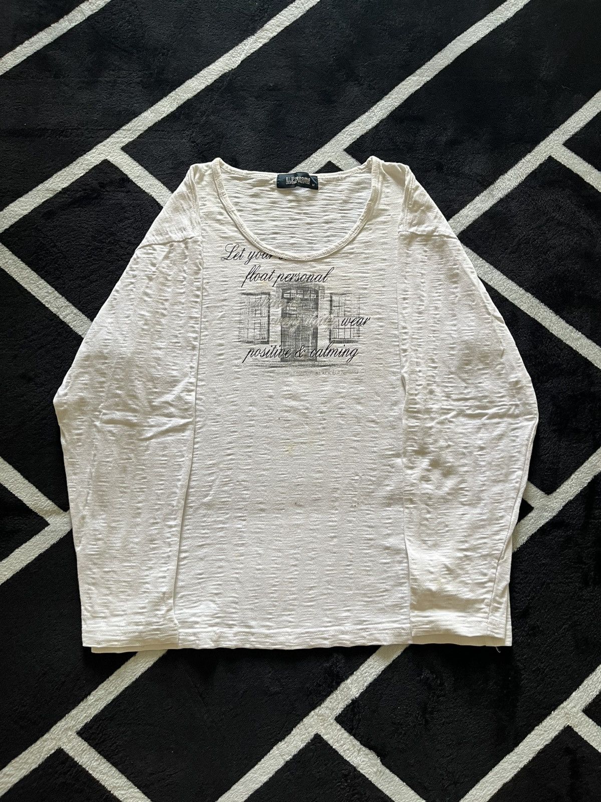 Japanese Brand Renoma Poetic Slub Textured Japanese Archive Longsleeve Size US M / EU 48-50 / 2 - 1 Thumbnail