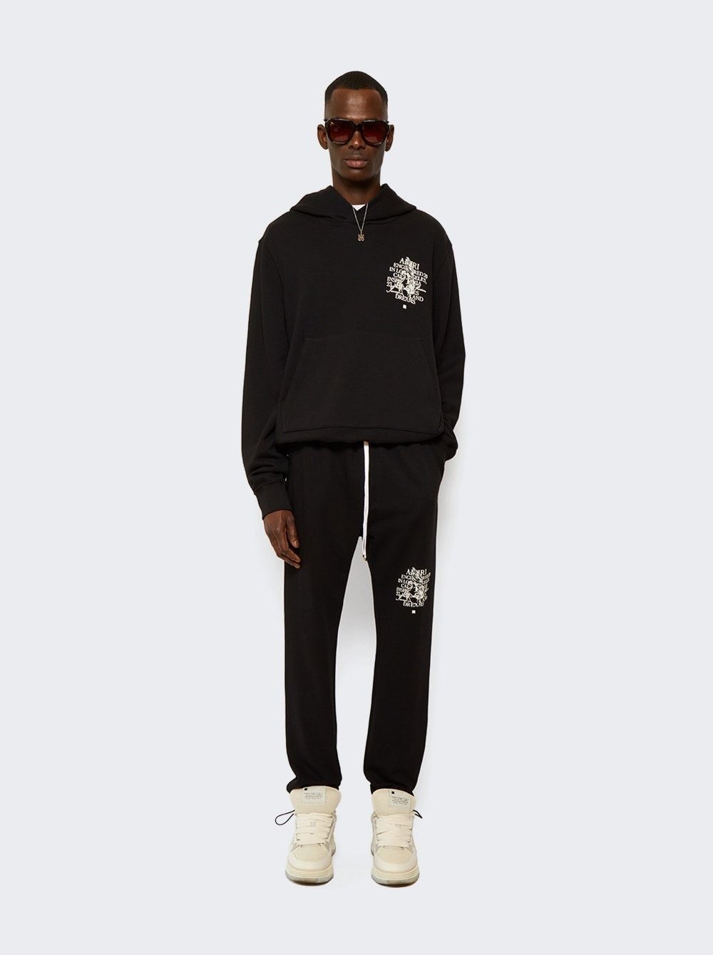 Amiri o1gr1nt0426 Precious Memories Sweatpants & Joggers in Black Size US 34 / EU 50 - 4 Thumbnail