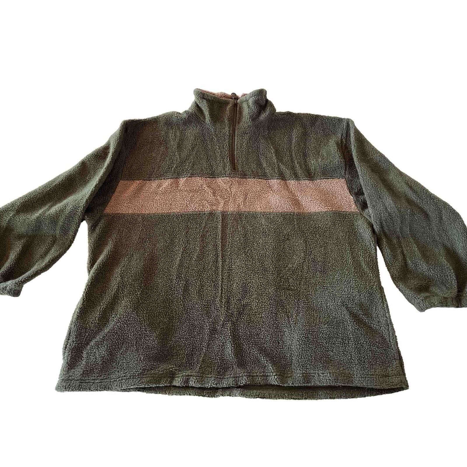 Other Ozark Trail Sweater Men’s XXL Olive Fleece 1/4 Zip LS Jacket Size US XXL / EU 58 / 5 - 1 Thumbnail