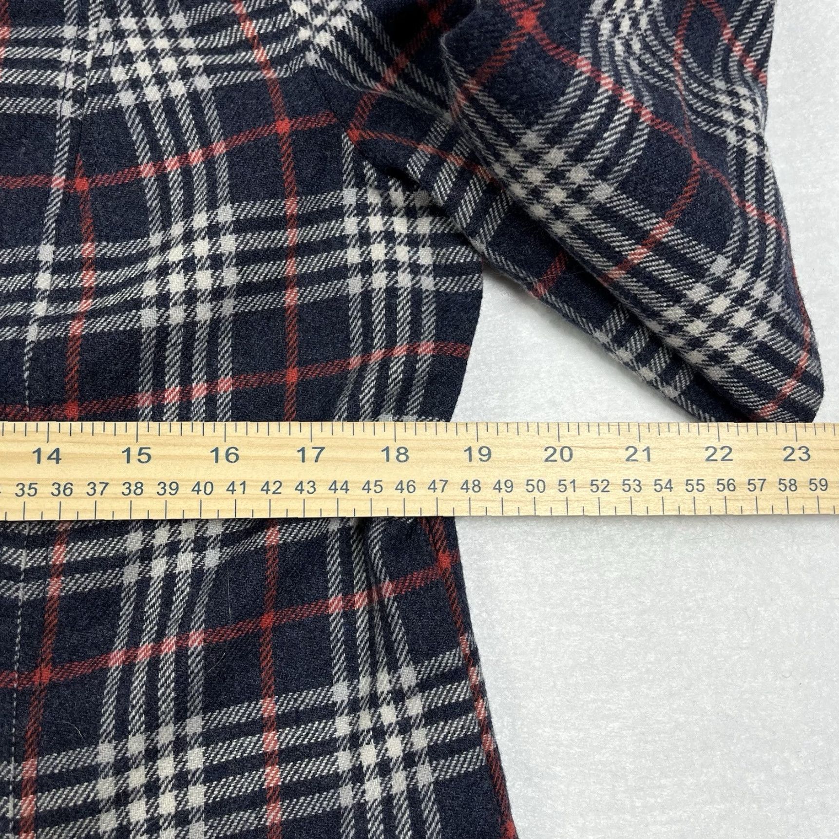 Pendleton VINTAGE Pendleton Flannel Shirt Button Front Womens Medium Plaid Blue Wool USA Size M / US 6-8 / IT 42-44 - 6 Thumbnail