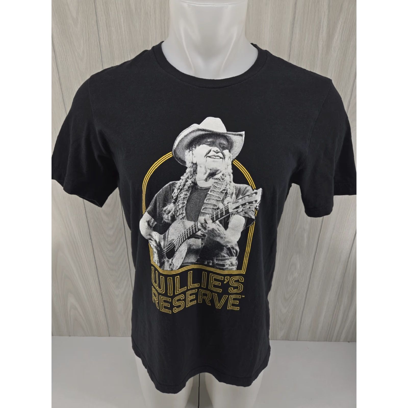 Vintage Willie's Reserve Black T-Shirt Men's LARGE Slim Willie Nelson Shirt Size US L / EU 52-54 / 3 - 2 Thumbnail