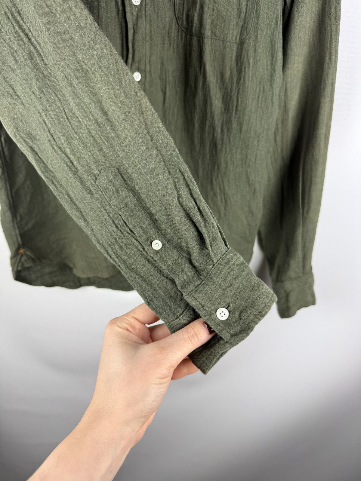 Beams Plus Beams Plus Japan Men’s Long Sleeve Linen Button Up Shirt Size US M / EU 48-50 / 2 - 10 Thumbnail