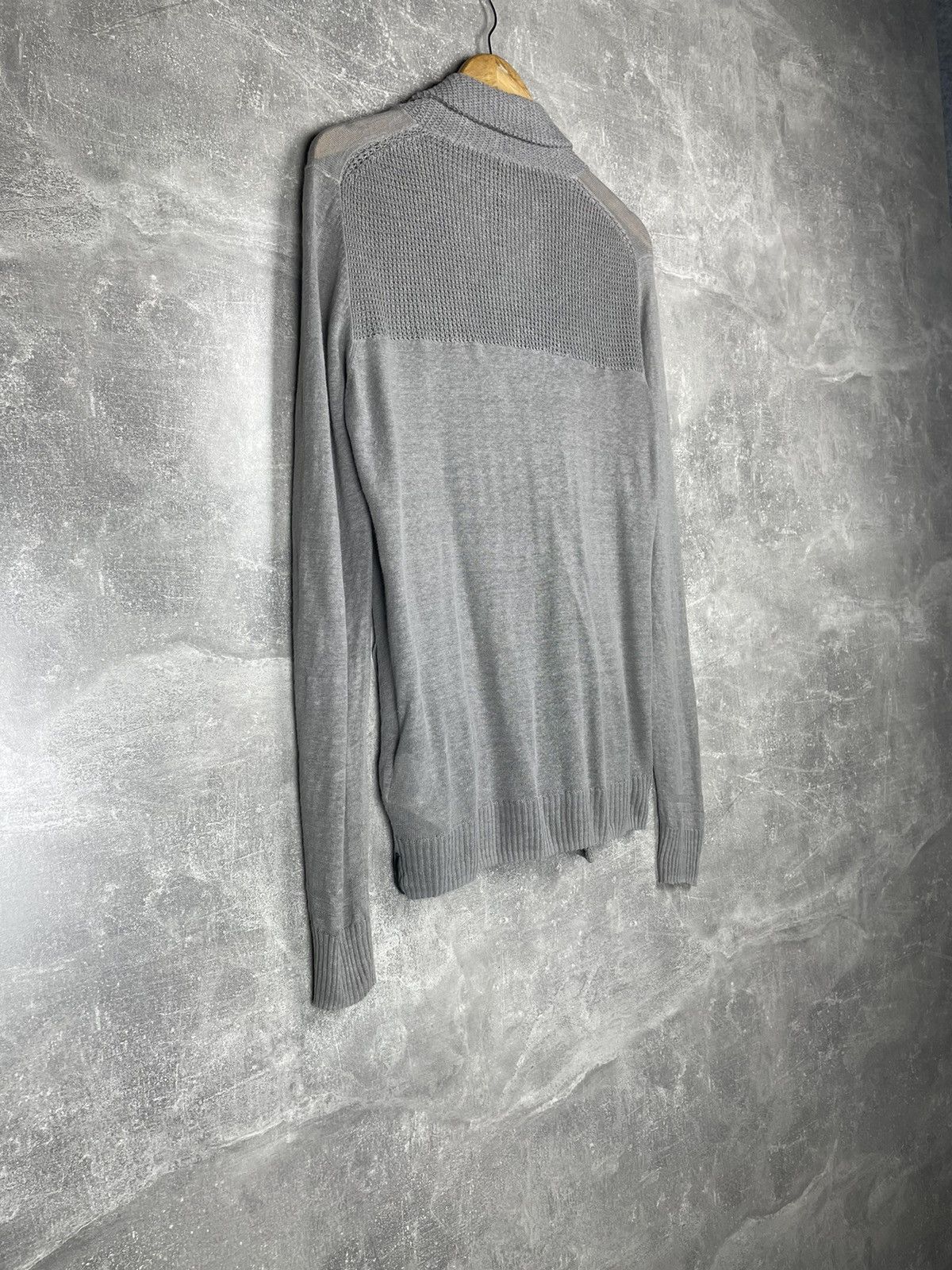 Diesel Black Gold × Vintage Diesel Black Gold Knitted 100% Linen Avant Garde Cardigan Size US S / EU 44-46 / 1 - 9 Thumbnail