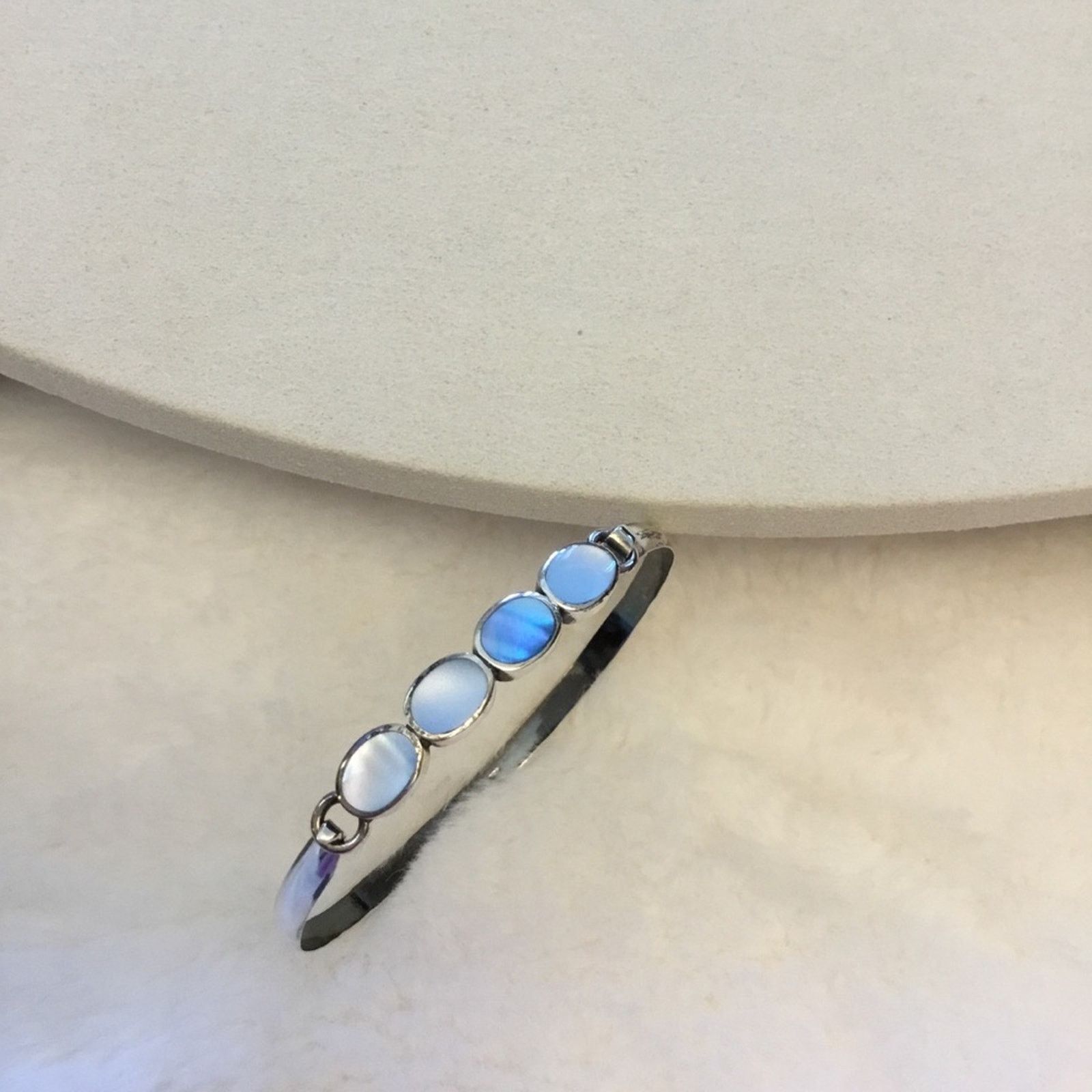 Other Silver Blue Stones Bracelet Size ONE SIZE - 2 Thumbnail