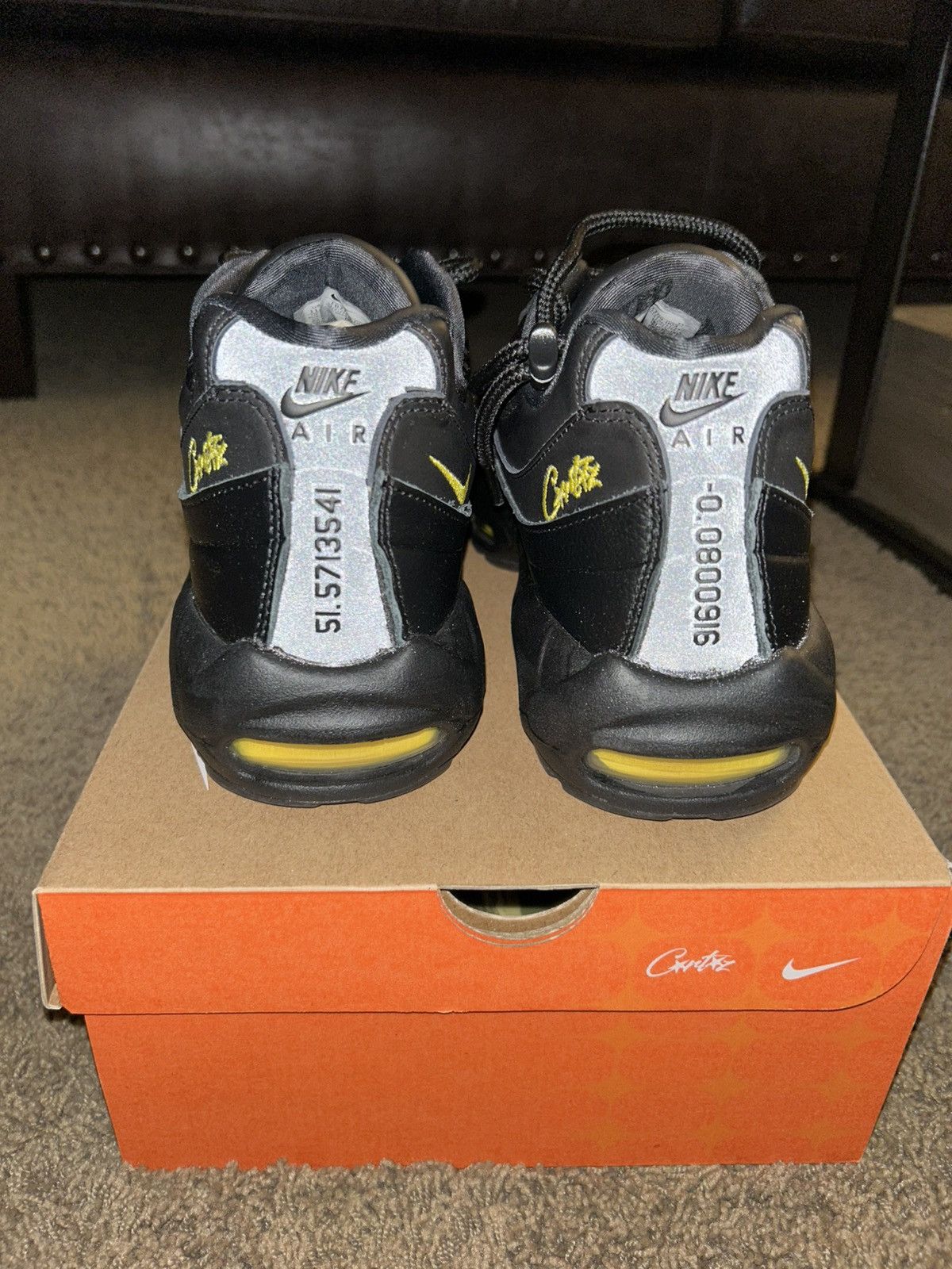 Corteiz × Nike Nike Air Max 95 Corteiz Honey Black Size US 11.5 / EU 44-45 - 6 Thumbnail