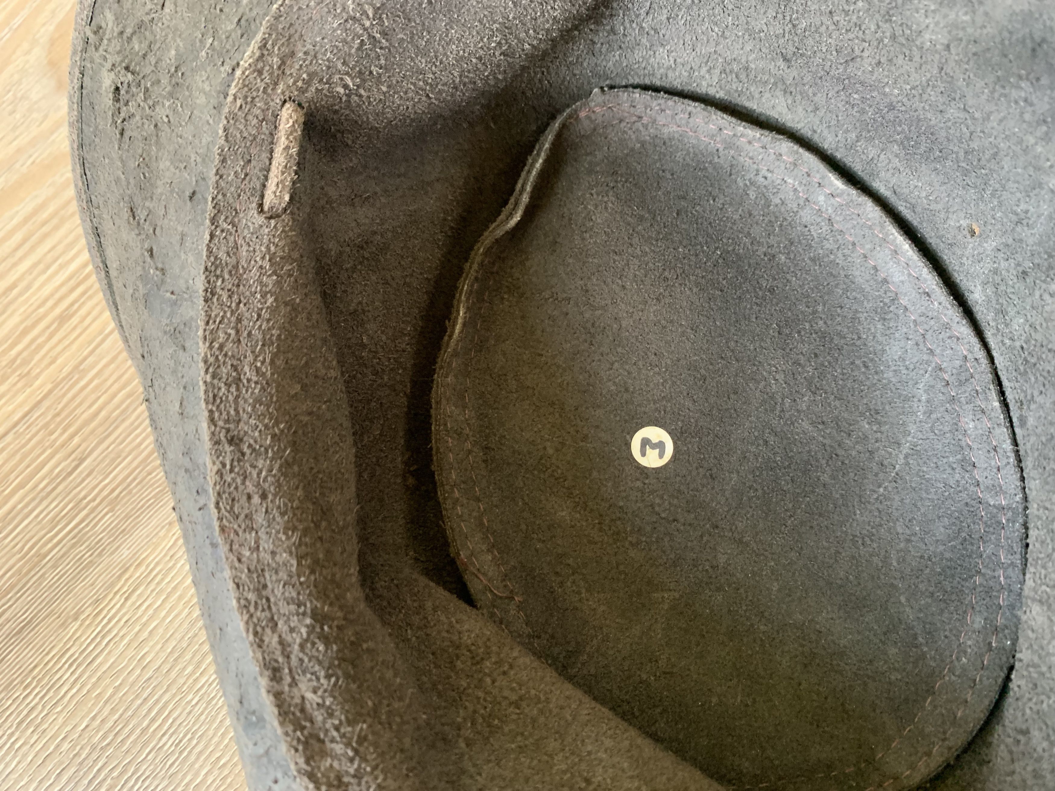 Designer Vintage Hand Made Leather Hat Size ONE SIZE - 6 Thumbnail