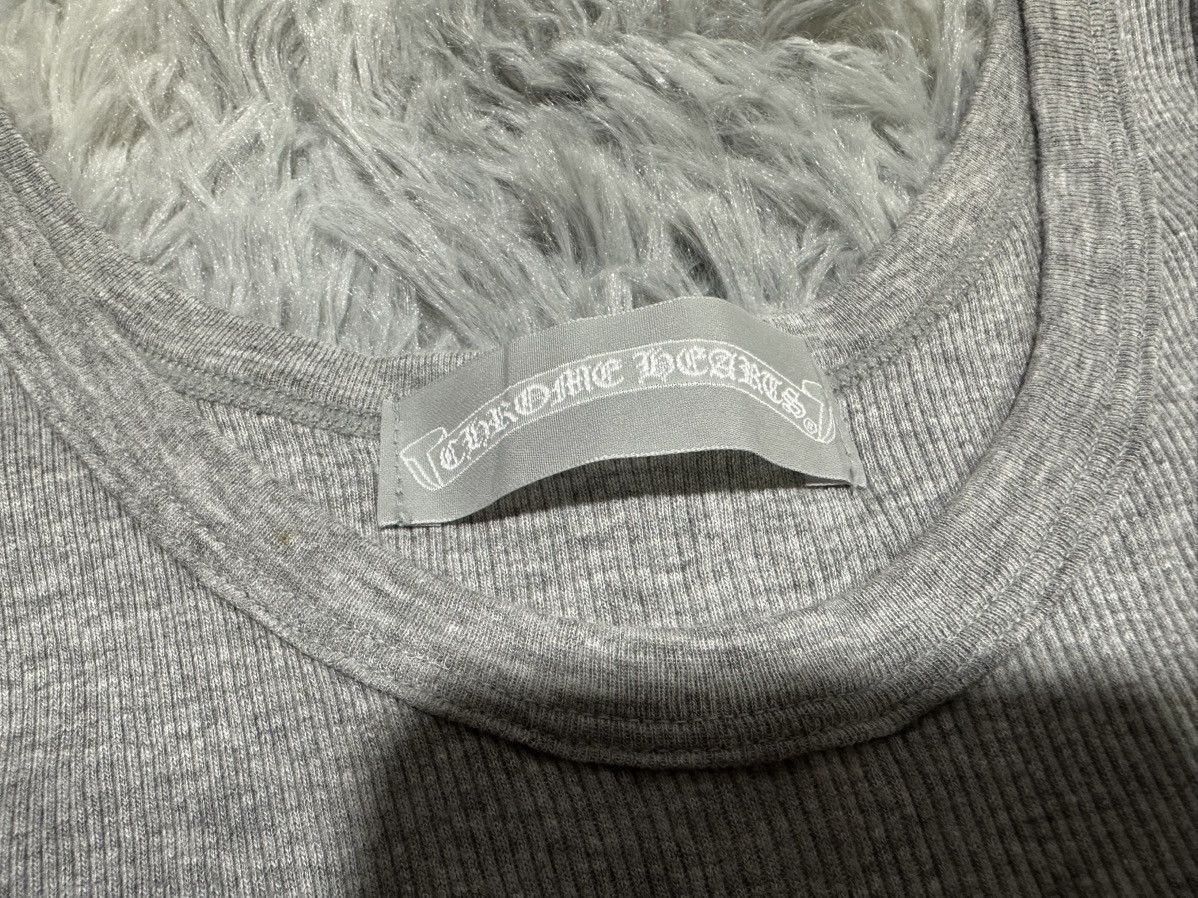 Chrome Hearts 🔥Chrome Heart Ribbed Tank Top Grey Gunze Japan Size US M / EU 48-50 / 2 - 7 Thumbnail