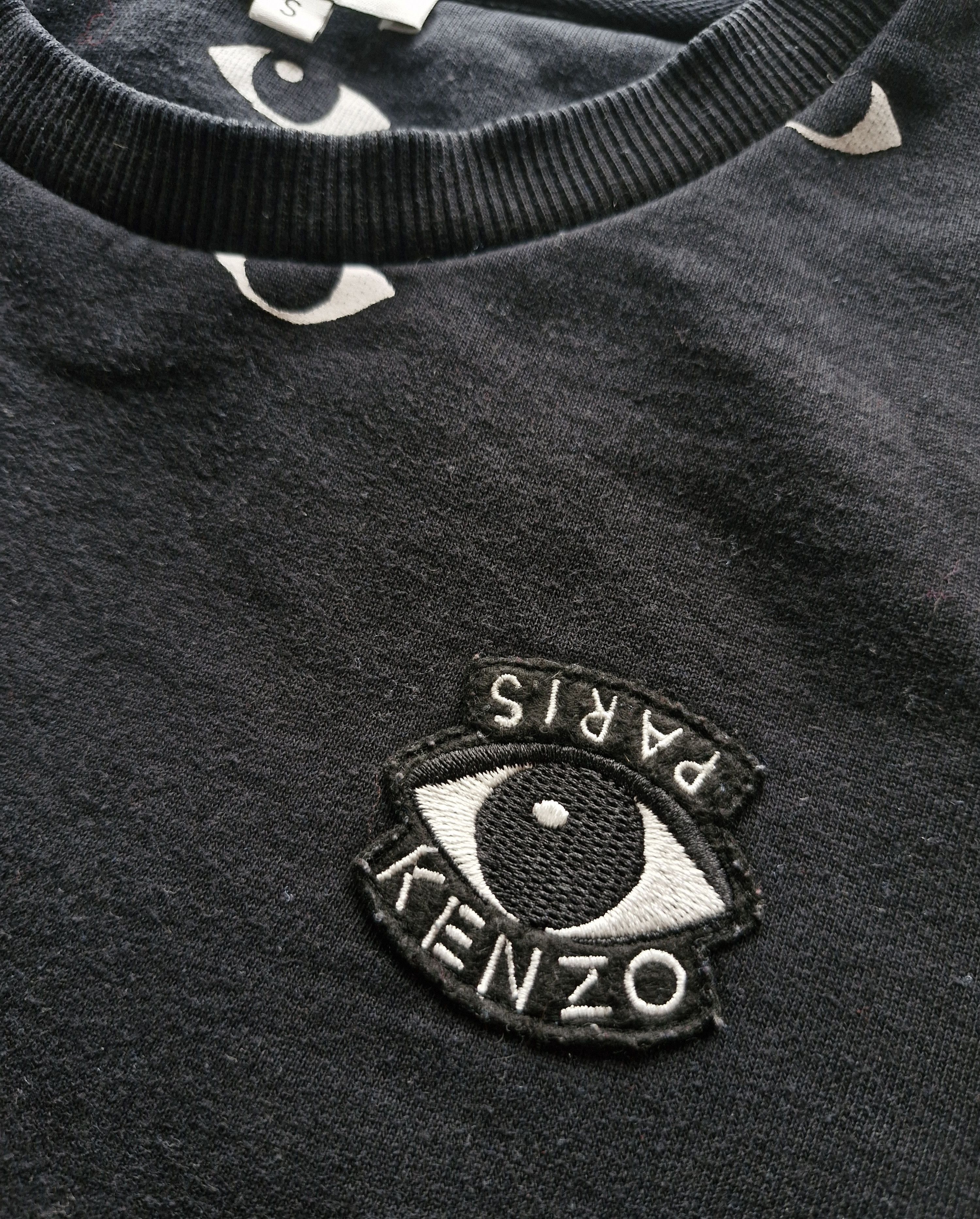 Kenzo Kenzo Paris women's Eyes Sweatshirt black Size S / US 4 / IT 40 - 3 Thumbnail