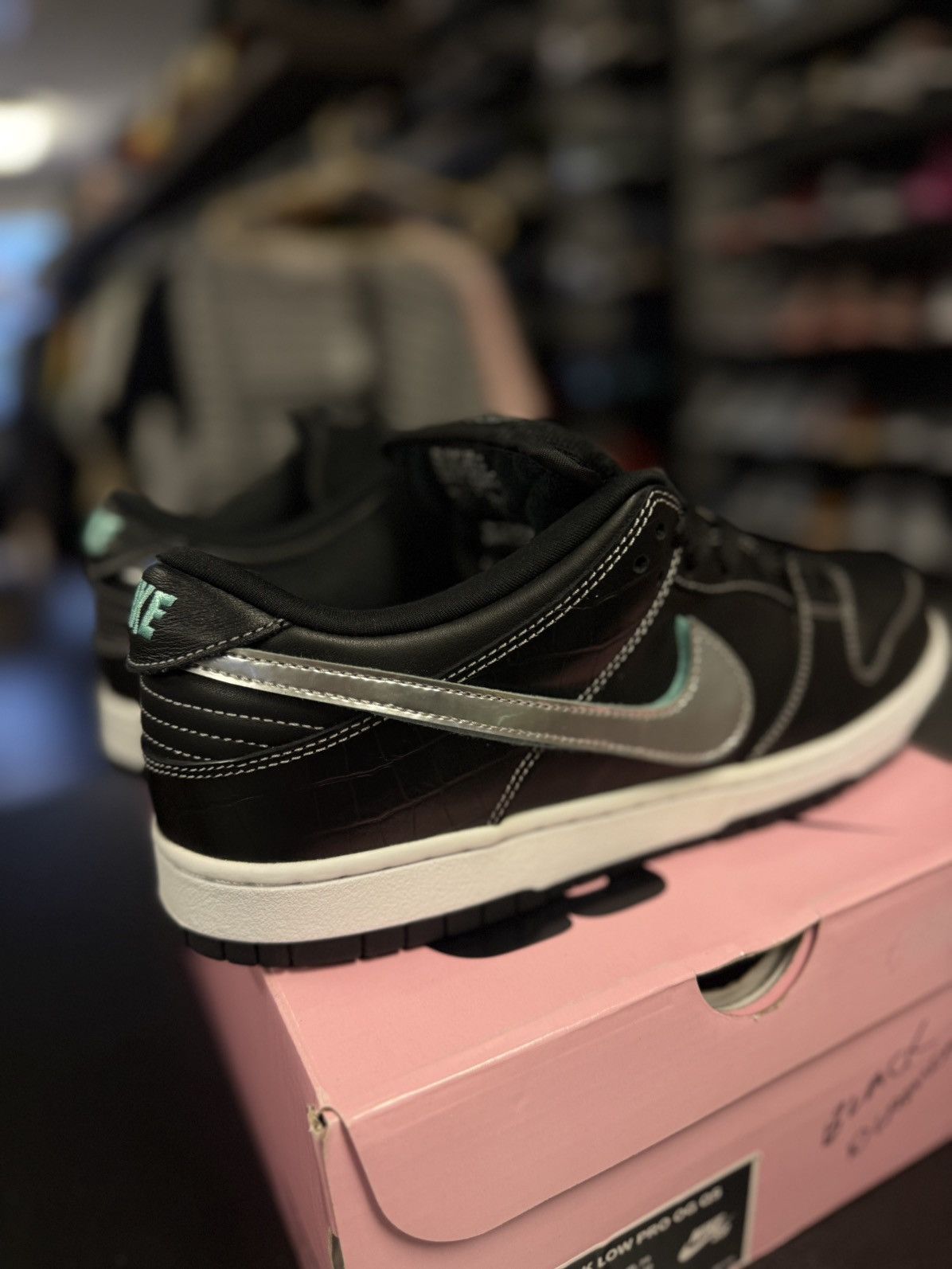 Diamond Supply Co. × Nike Size 11 - Nike Diamond Supply Co x Dunk SB Low Black Diamond Size US 11 / EU 44 - 2 Thumbnail