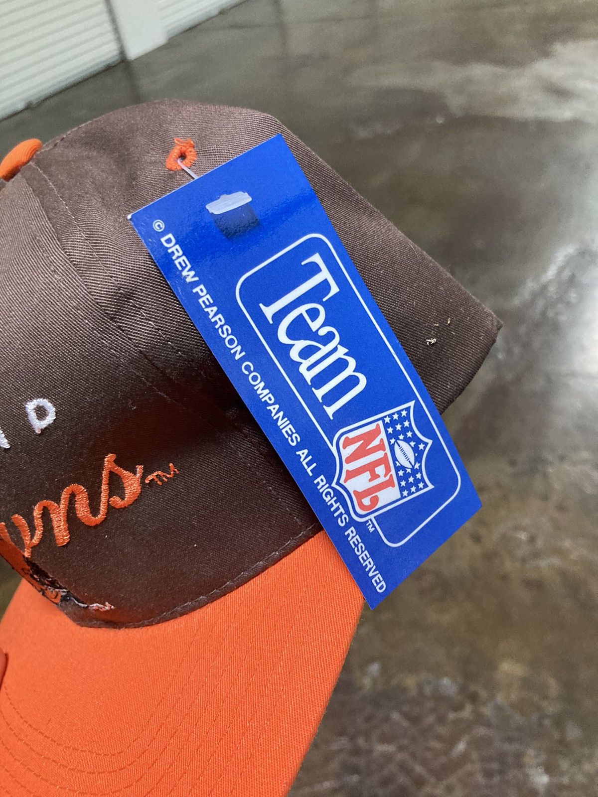 Drew Pearson × NFL × Vintage Vintage 90s Cleveland Browns Drew Pearson NFL Hat New W Tags Size ONE SIZE - 3 Thumbnail
