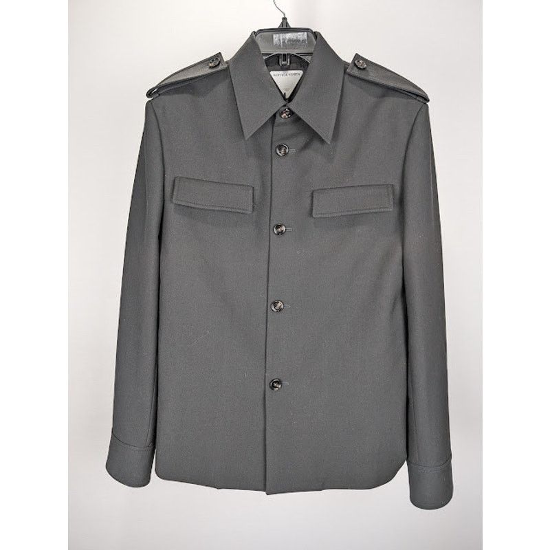 Bottega Veneta o1rshd1 Light Wool Twill Jacket in Black Size US S / EU 44-46 / 1 - 2 Thumbnail