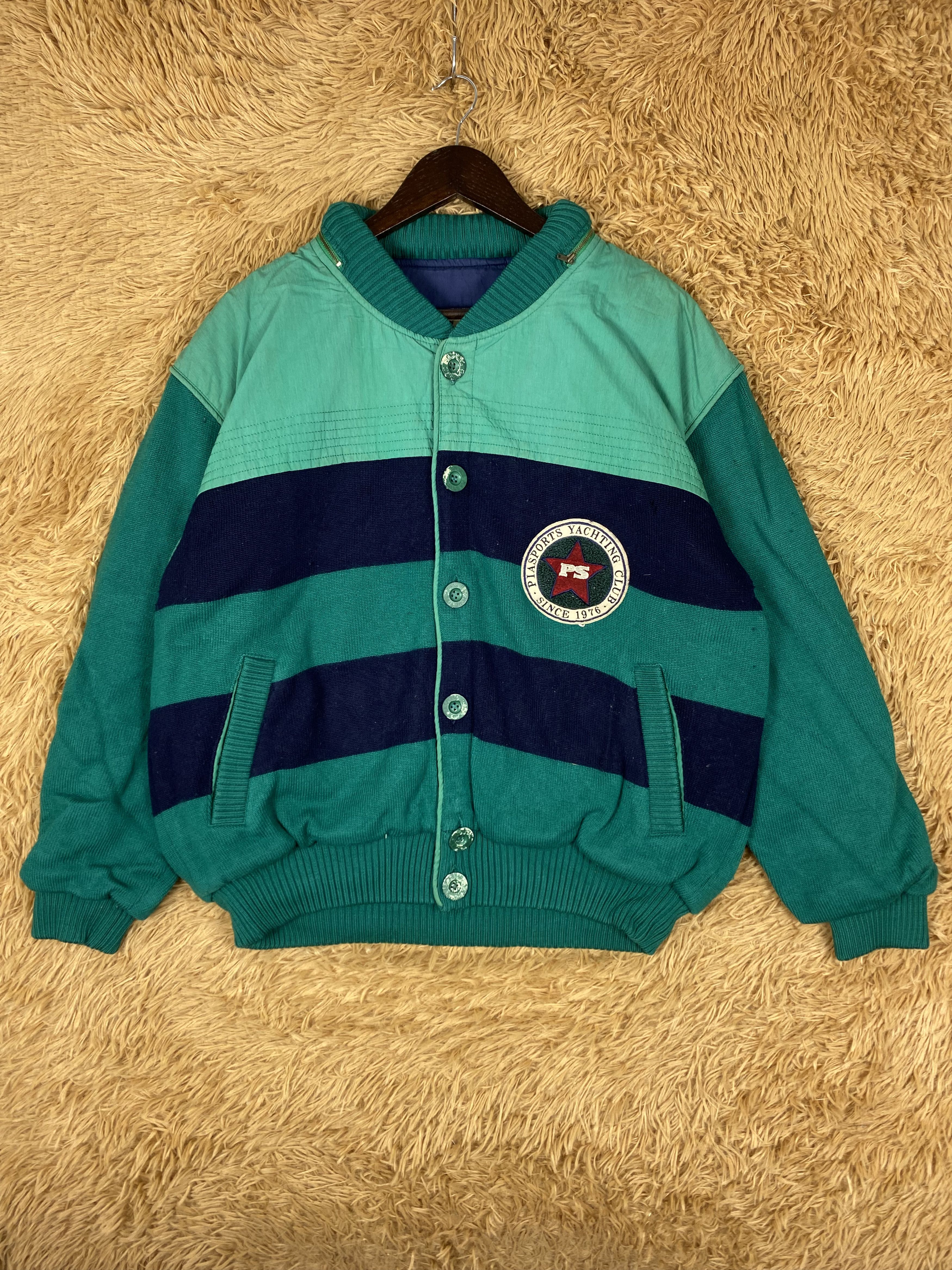 Japanese Brand Vintage Pia Sports Yachting Club Jacket DJ0936 Size US M / EU 48-50 / 2 - 1 Thumbnail
