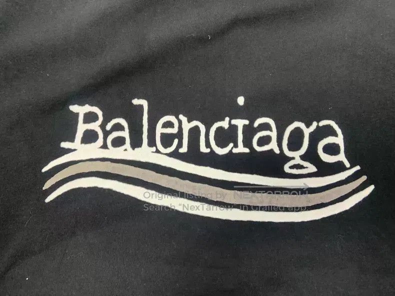 Balenciaga Balenciaga Letter Printed Crew Neck Short Sleeve T-Shirt B Size US XXS / EU 40 - 3 Thumbnail
