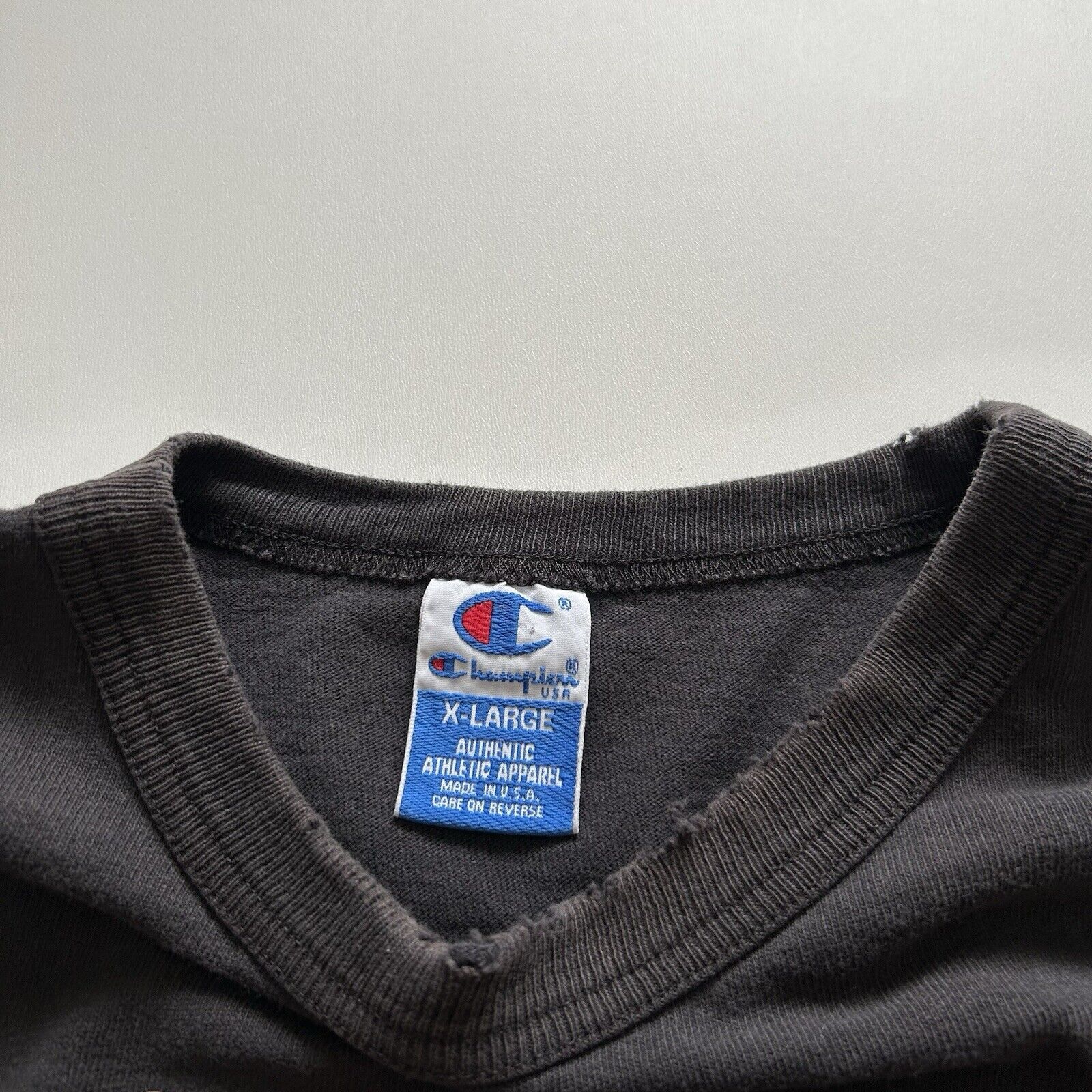 Champion Vintage 90s Champion Golfing Graphic T Shirt XL Faded Black Size US XL / EU 56 / 4 - 3 Thumbnail