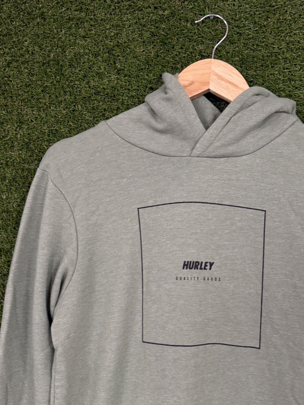 Hurley Hurley Forest Green Box Logo Surf Skate Hoodie XL Size US XL / EU 56 / 4 - 2 Thumbnail