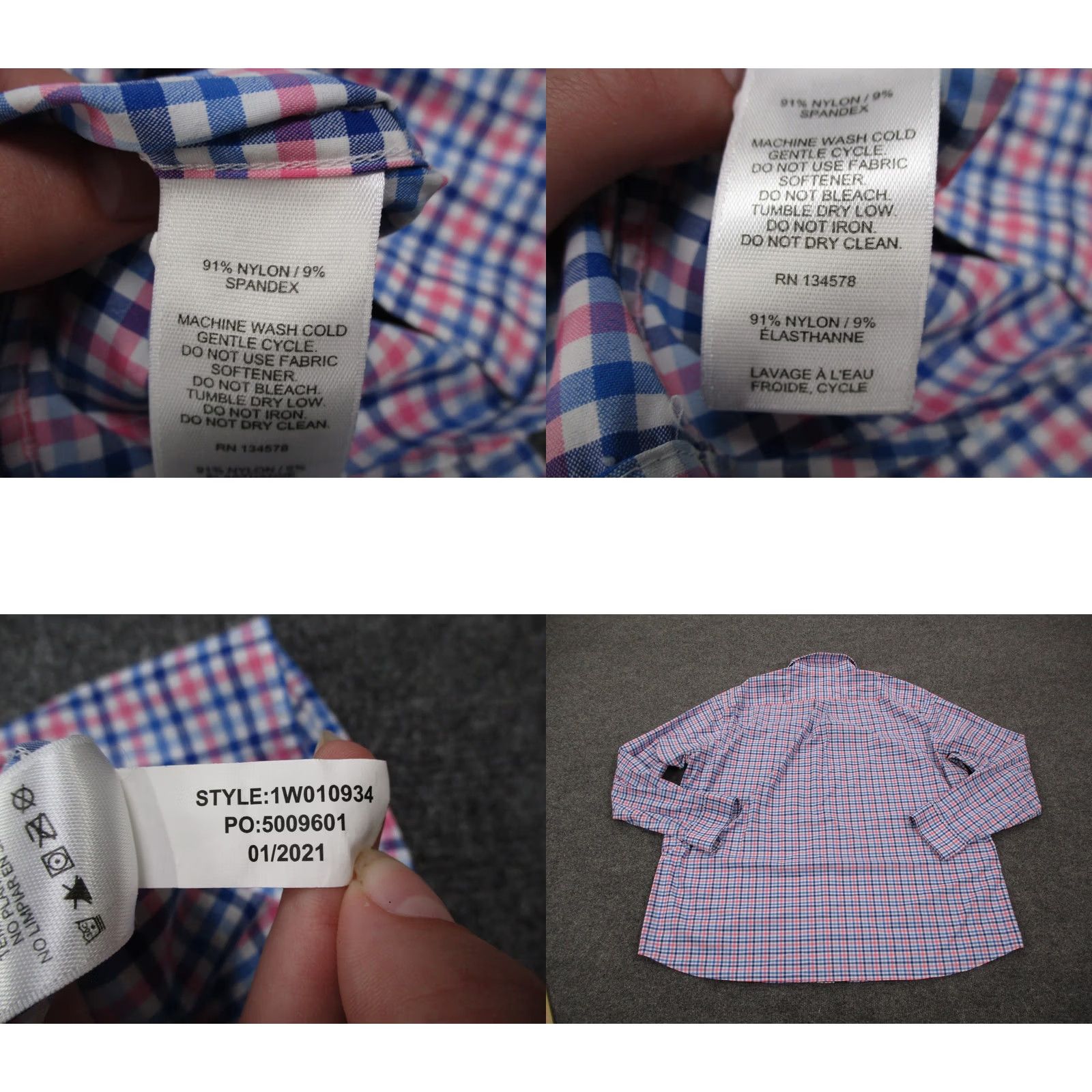 Vineyard Vines VINEYARD VINES Shirt Men 2XL Colorful Nylon On The Go Performance Stretch Casual Floral Long Sleeve Button-Up Collared Knit Cotton Logo Beach Tropical Size US XXL / EU 58 / 5 - 8 Thumbnail
