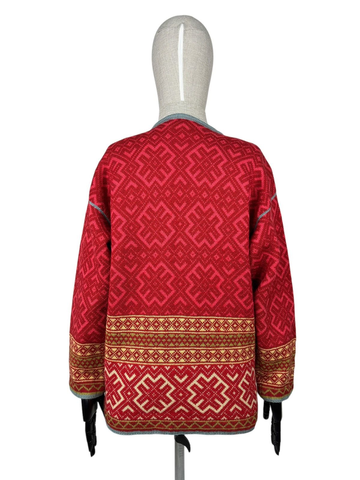 Other OLEANA 100% WOOL TRADITIONAL NORWEGIAN CARDIGAN SWEATER Size M / US 6-8 / IT 42-44 - 3 Thumbnail