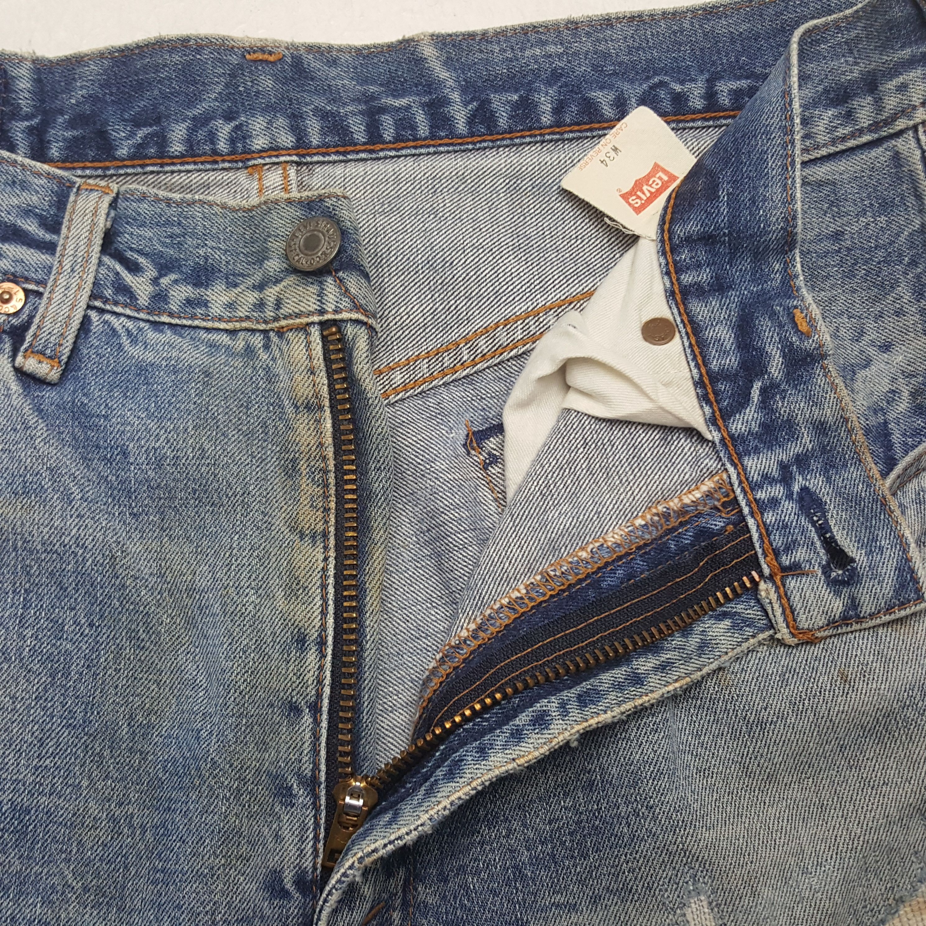 Levi's × Vintage Vintage Levi's Selvedge American Distressed Denim Jeans Size US 31 - 7 Thumbnail