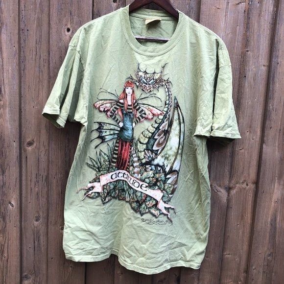 image of 2004 The Mountain T Shirt 'attitude Fairy' Xl, Men's