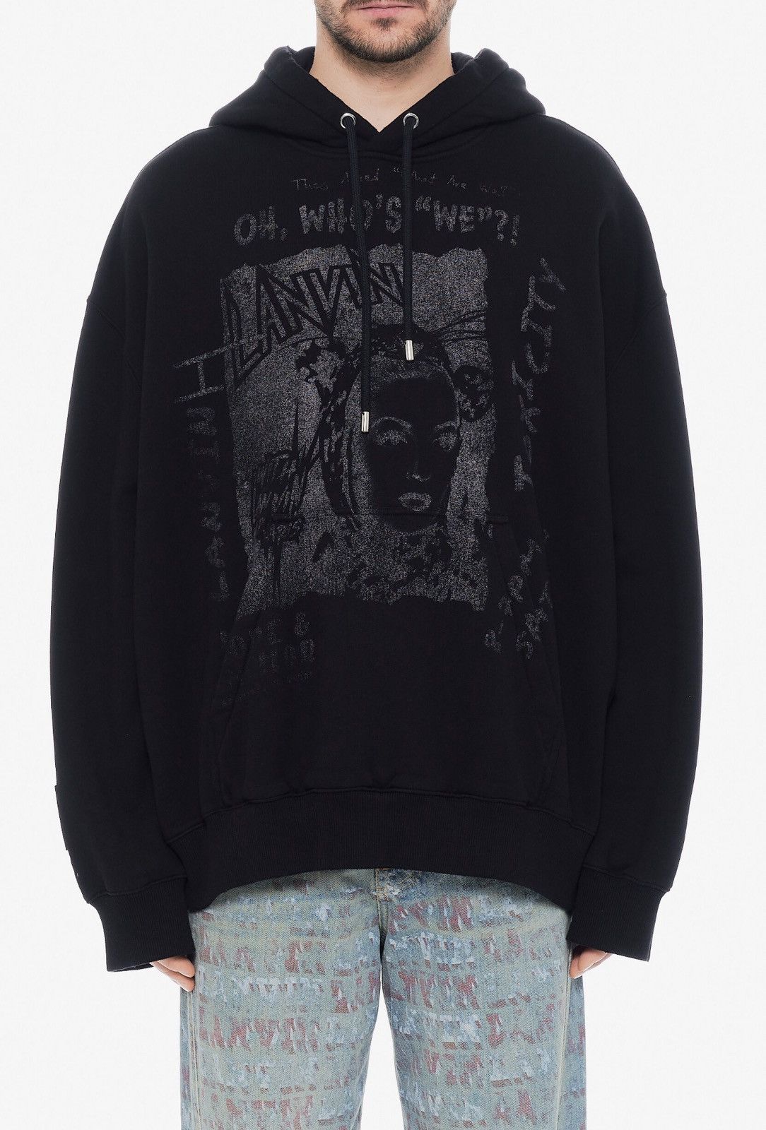 Future × Lanvin Last Size Lanvin x Future Logo Print Baggy Cotton Hoodie Size US XL / EU 56 / 4 - 1 Thumbnail