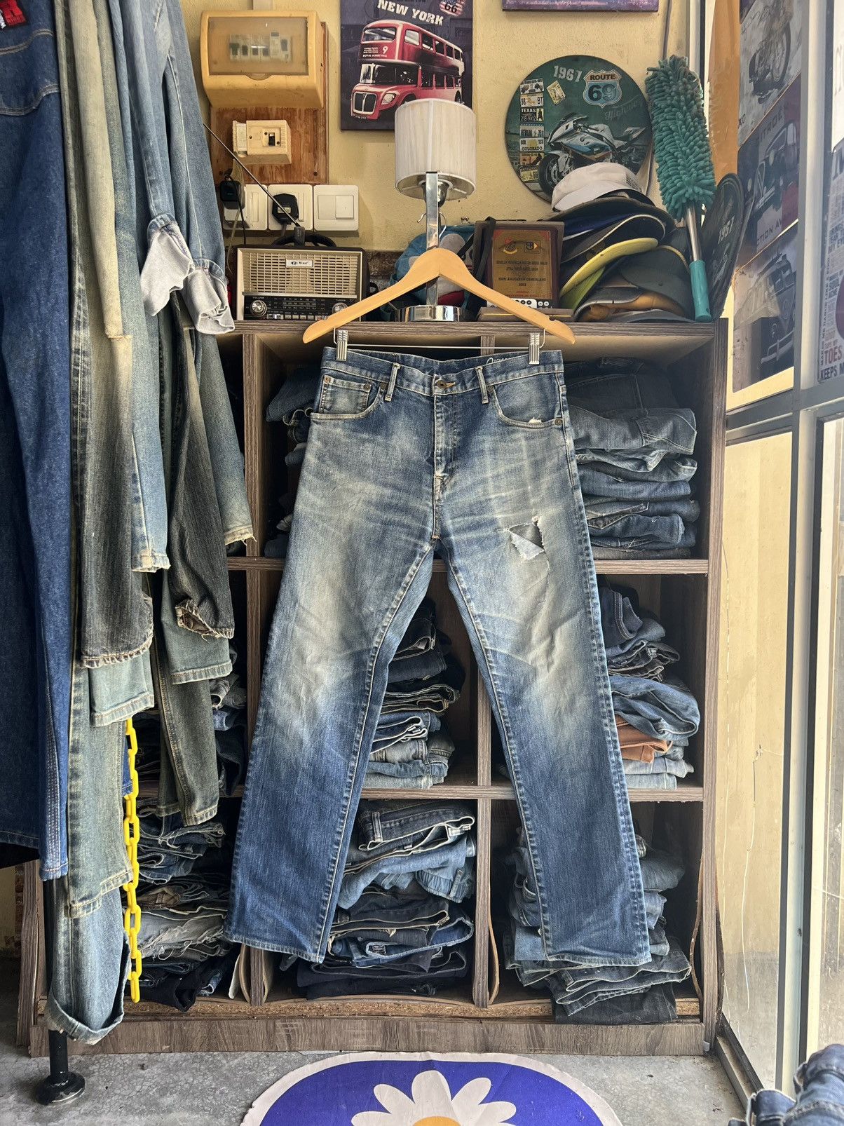 Japanese Brand 🔥Rare Blue Orrey Distressed Denim Size US 32 / EU 48 - 1 Thumbnail