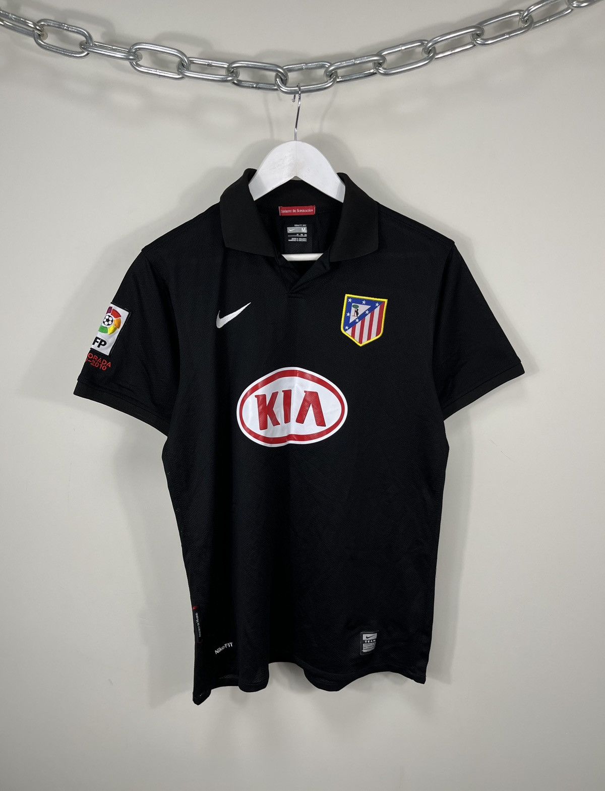 Nike × Vintage Vintage Nike Atletico Madrid 2009/10 Away Soccer Jersey Size US M / EU 48-50 / 2 - 1 Thumbnail