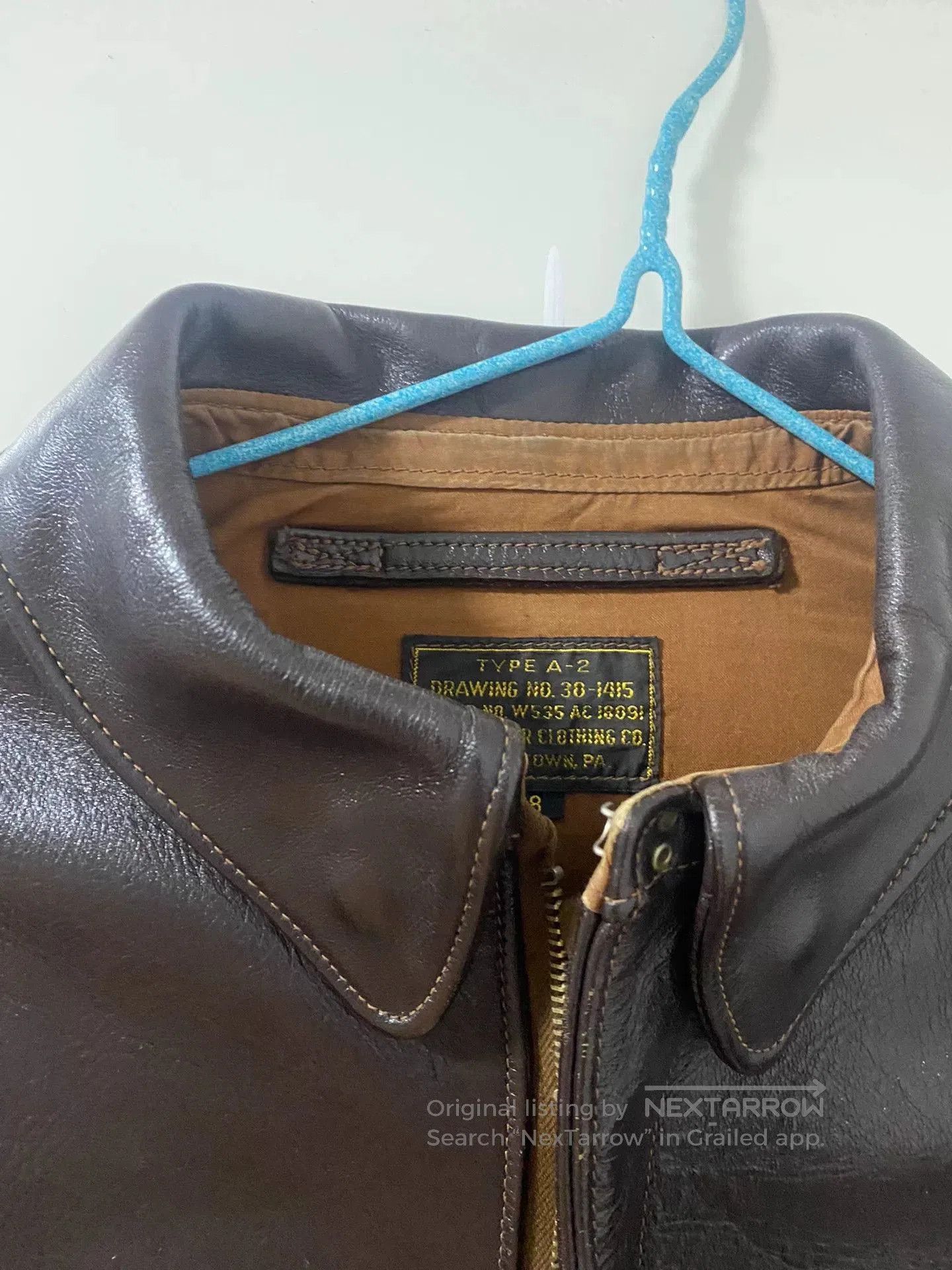 The Real McCoy's the real mccoy a2 brown leather jacket. Size US M / EU 48-50 / 2 - 2 Thumbnail